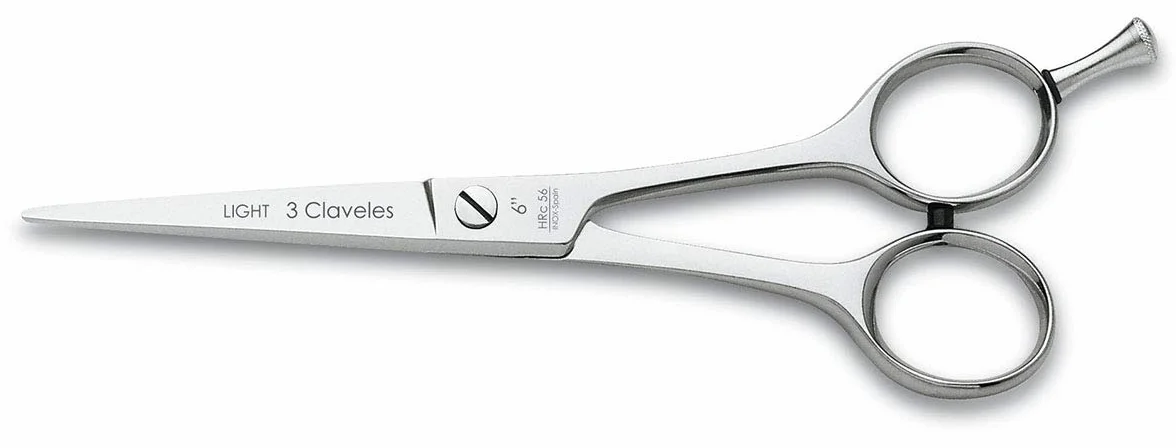 Tijera de peluquería corte St Light 6" 3 Claveles