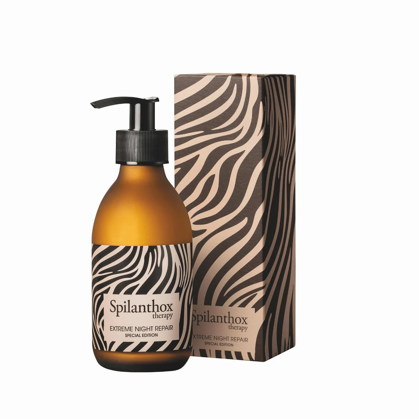 Spilanthox therapy - Extreme Night Repair Special Edition Zebra 200 ml - Crema facial para reducir las arrugas - Cuidado facial antiedad - Spilantol, ácido hialurónico y zinc - Cosmética natural