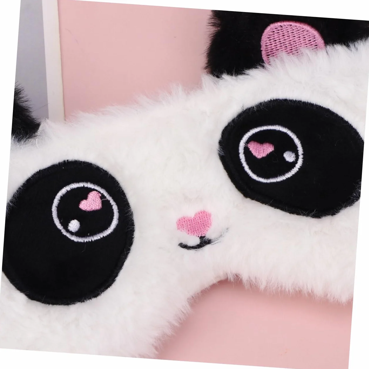 Beavorty Antifaz para Dormir Diseño de Panda, Suave y Opaco, de Tela Afelpada, Cómodo para Mujeres y Niñas, Adecuado para Descansar