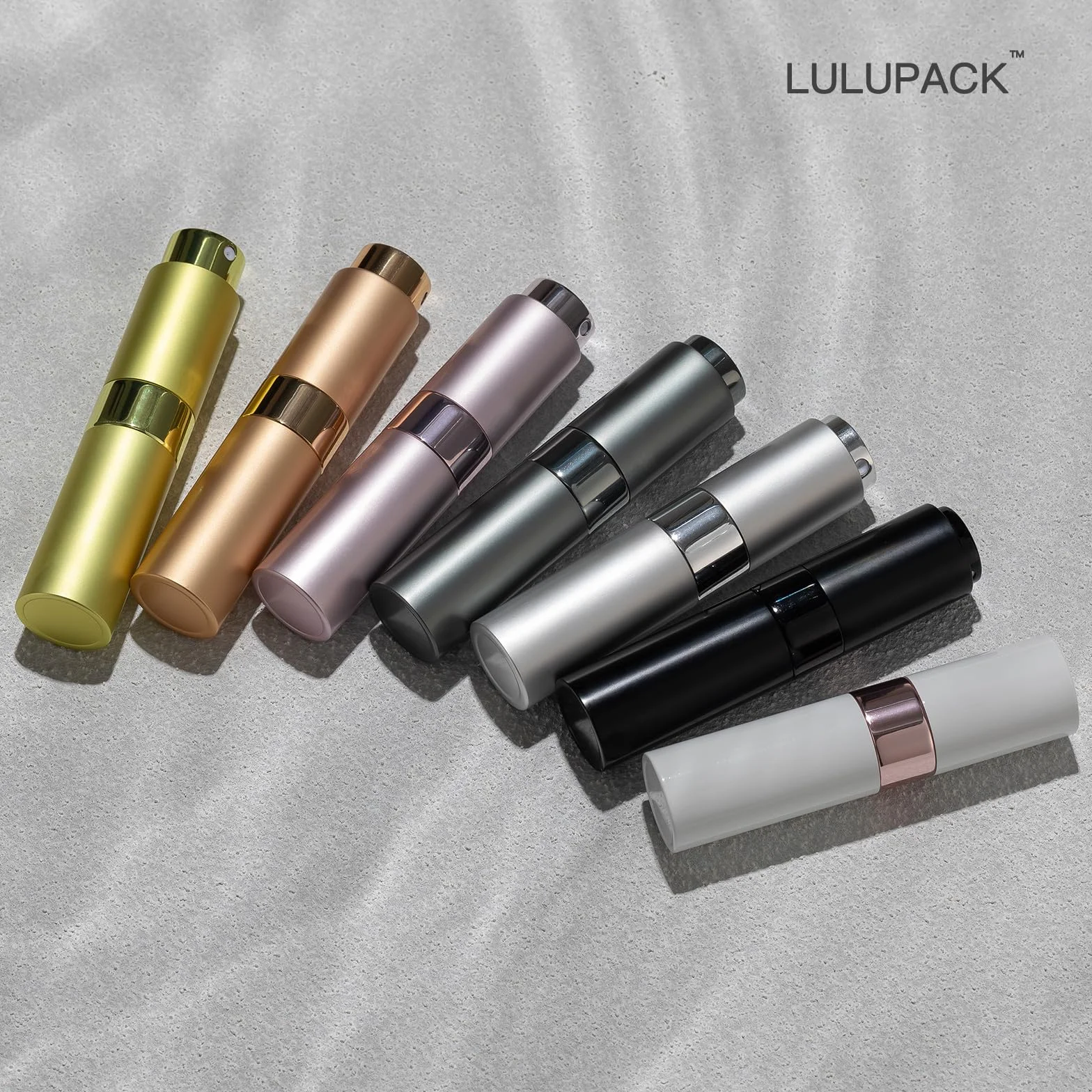 Lulupack 8ml Portátil Recargable Perfume Atomizador, Viaje Pulverizador, Botella Spray 6pcs Multicolor
