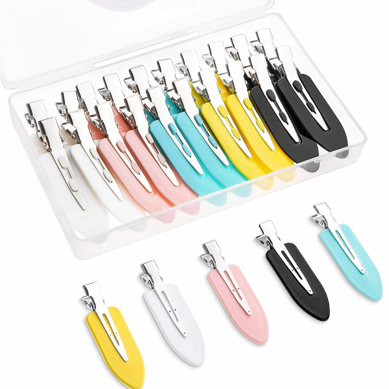 Pinzas para el Pelo sin Doblar Clips, Herramienta de Peinado para Mujeres Niñas