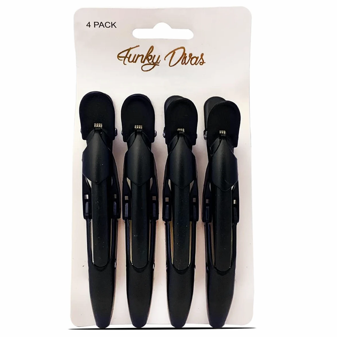 Juego de 24 paquetes de 4 Pinzas de Peluquería,Pinza de Pelo Negra para peluquería,Pinzas de sección fija,Pasadores de pelo de salón para mujeres y niñas, Mango Antideslizante - 11.5 x 1.5 cm