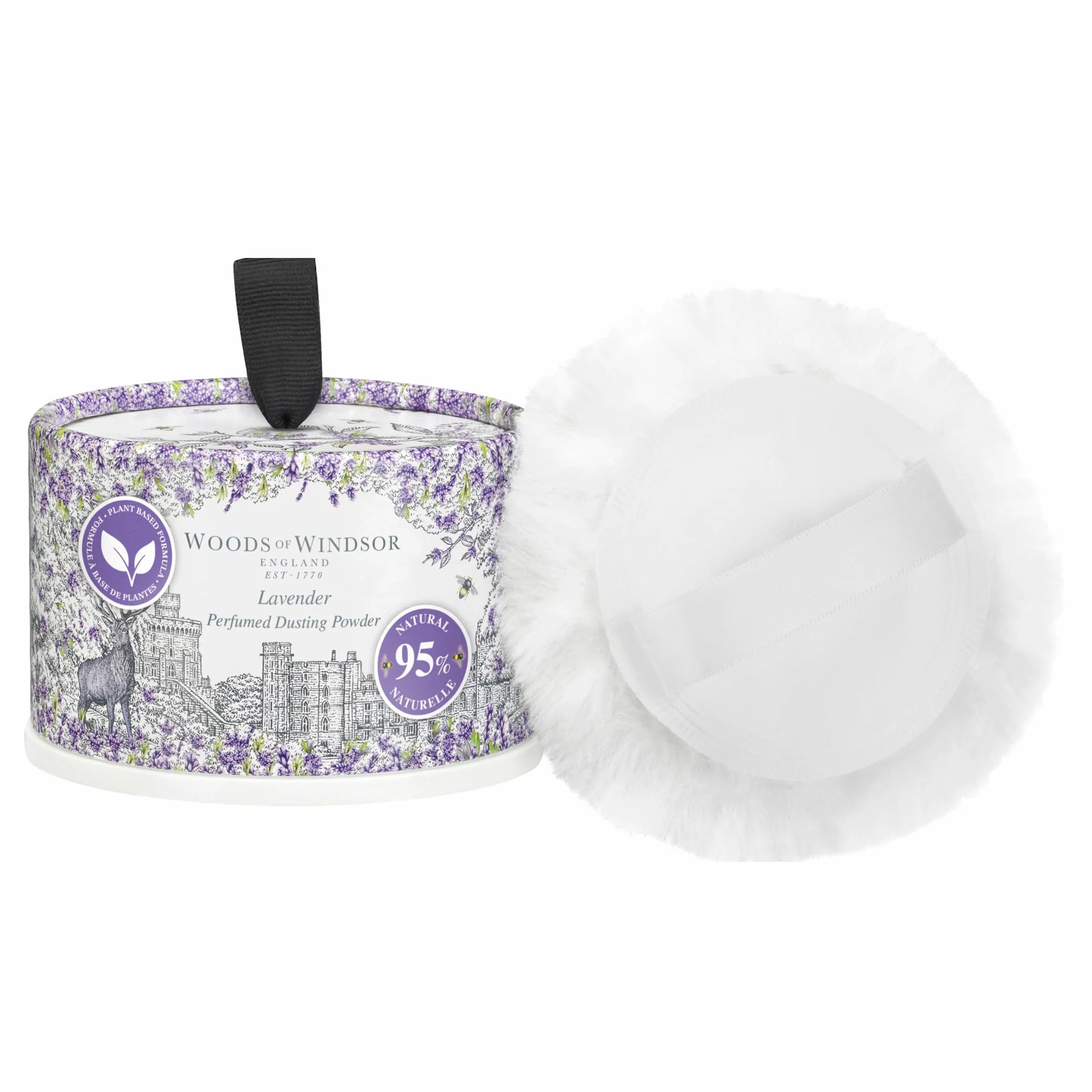 Woods of Windsor Polvos corporales lavanda esponja 100 g