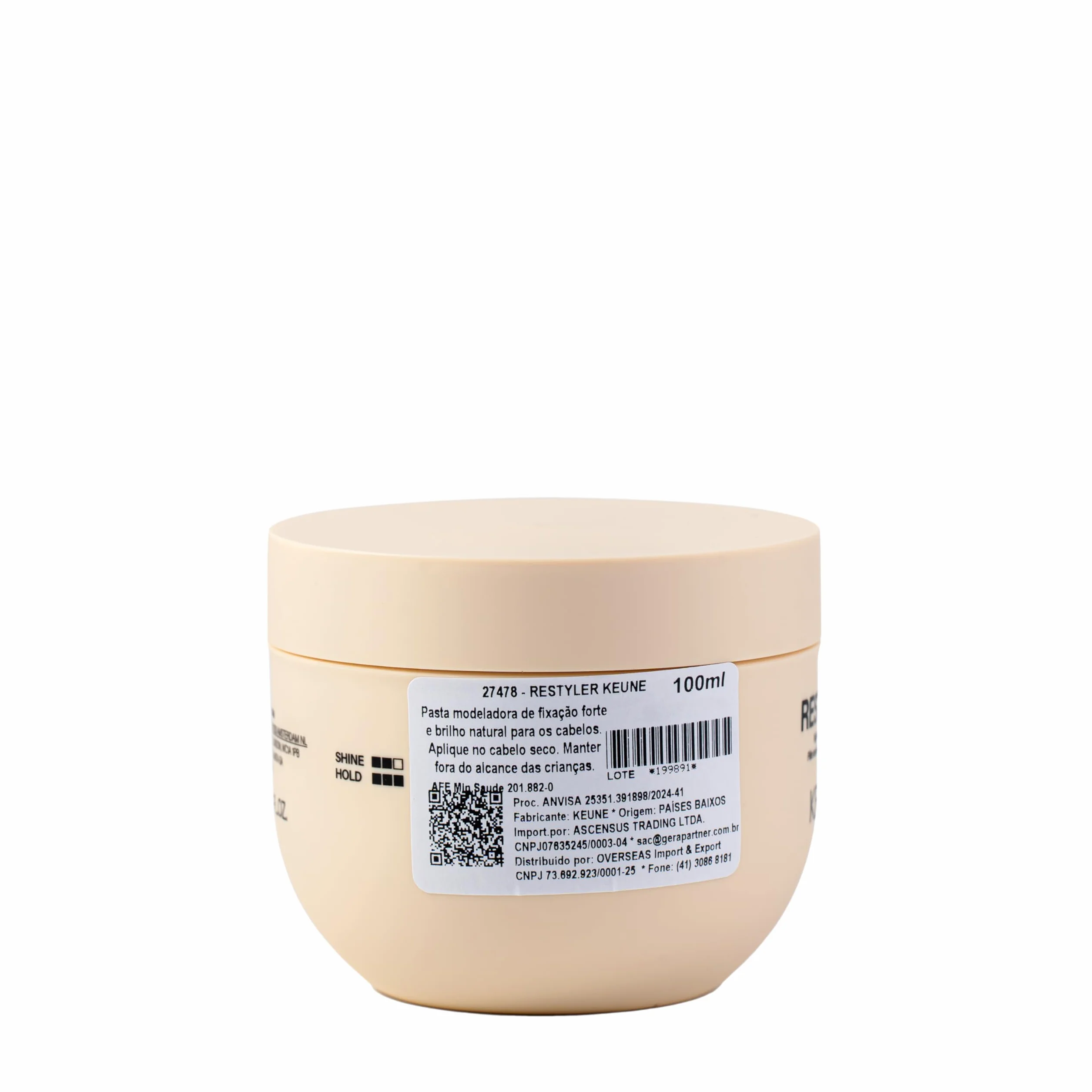 Keune Style Texture Restyler High-Shine 100ml pasta fijación fuerte