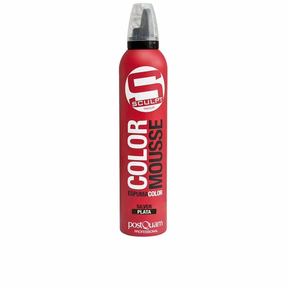 Postquam Espuma Color Plata para Cabello 300 ml - Realza Color Natural o Teñido - Sin Parabenos - Aerosol