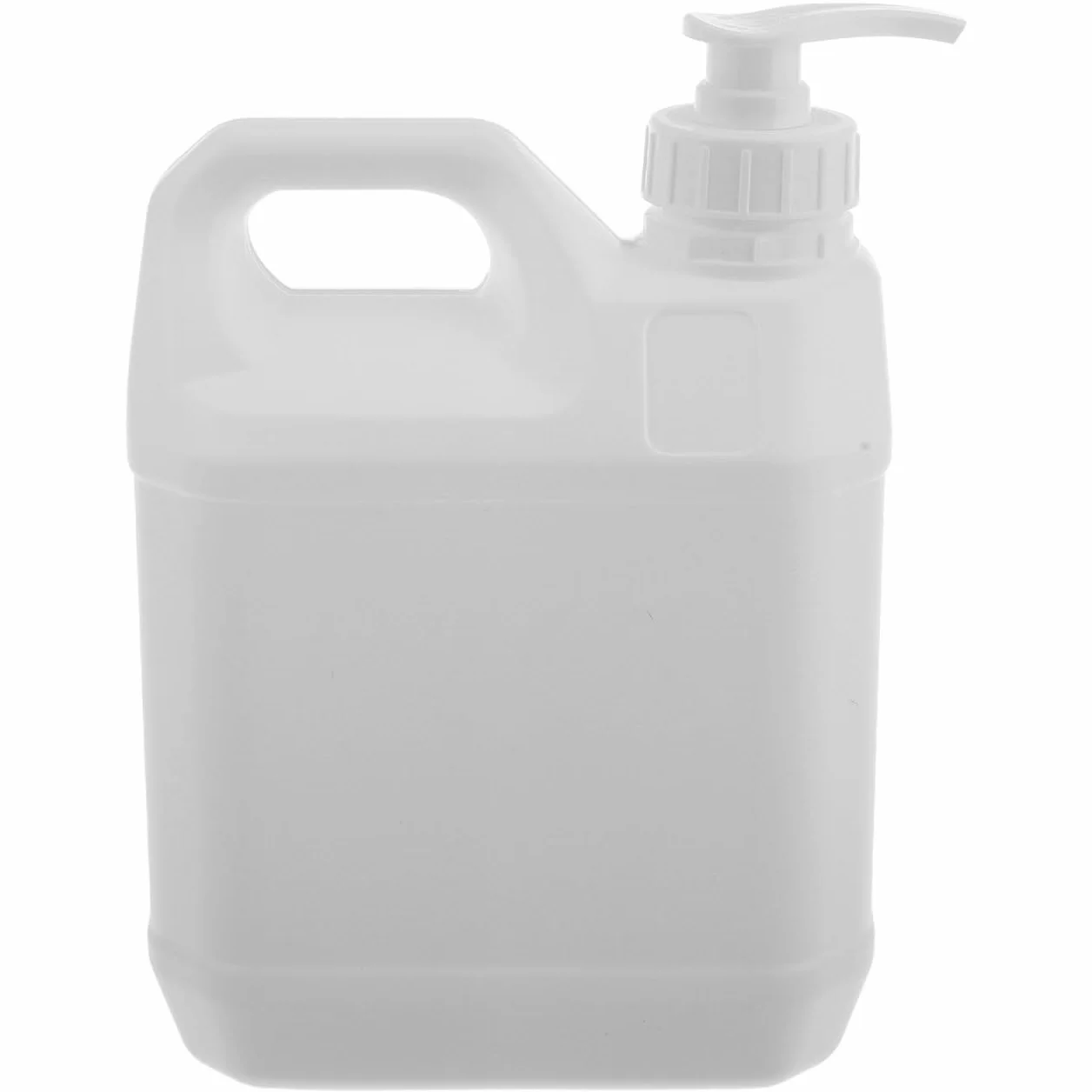 minkissy Robusto Contenedor de Líquido Con Bomba Jarra De Plástico 2 L Con Mango Cuadrado Vacío Para Salsas De Agua Jabones Líquidos