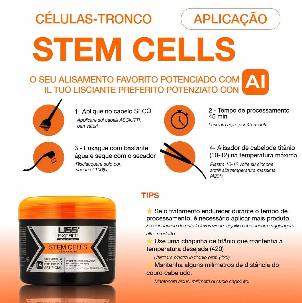 Team Magic Liss Expert Kit Alisado Células Madre 250 ml + Mascarilla Magic IA 250 ml + Divine Oil 50 ml