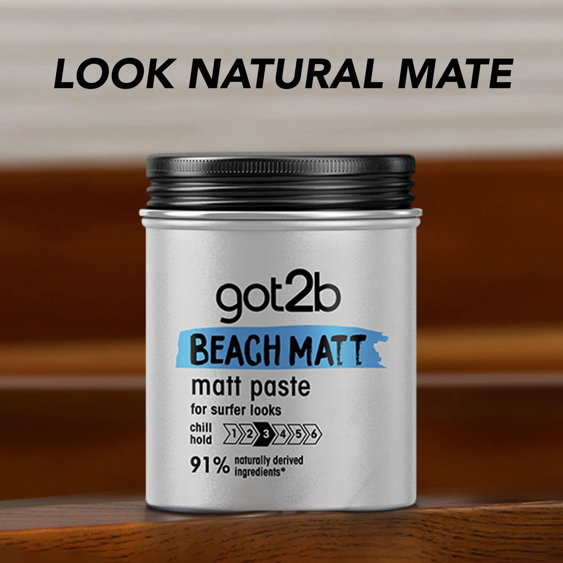 Got2b Cera fijadora Beach Matt, efecto mate, fijación media, 100 ml