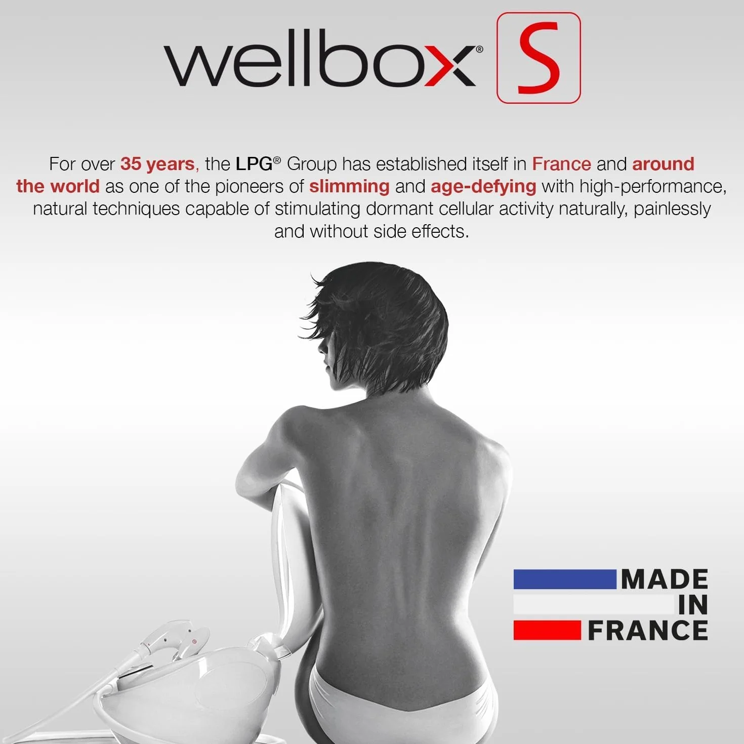 Wellbox LPG Aparato de Estimulación Celular Anti-Edad y Adelgazante Blanco