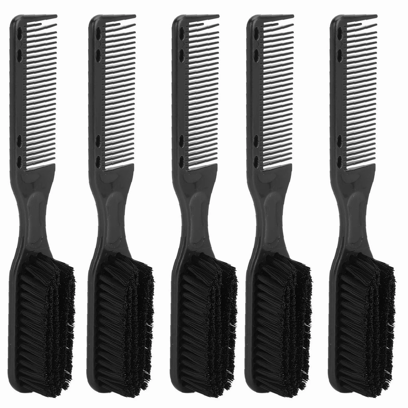 Cepillo de Pelo para Hombres, Cepillo de Aceite Ergonómico para Peinado y Cuidado de la Barba, 5 uds., Nailon Suave