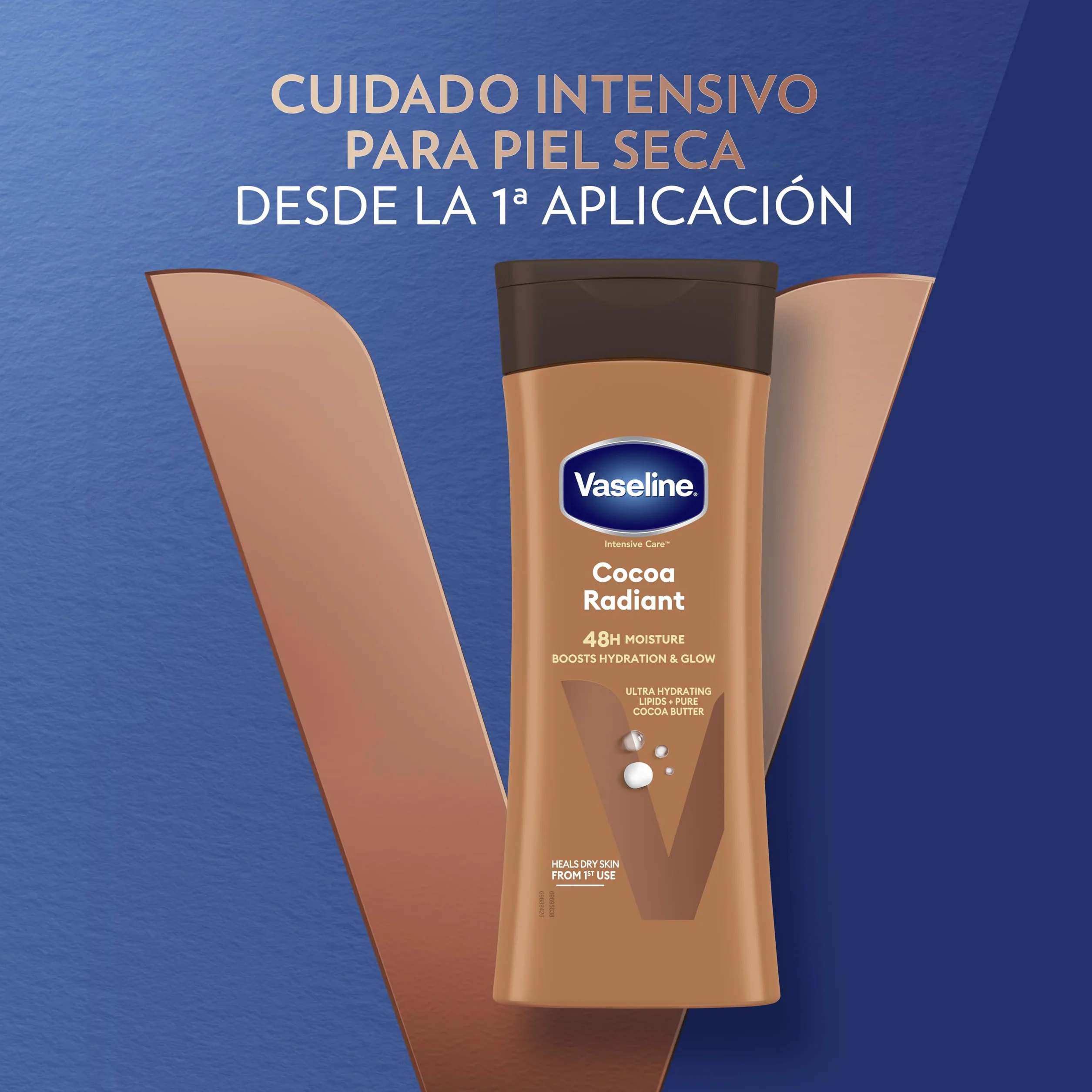 Vaseline Intensive Care Cocoa Radiant Loción Corporal Hidratante 48H 2x200ml