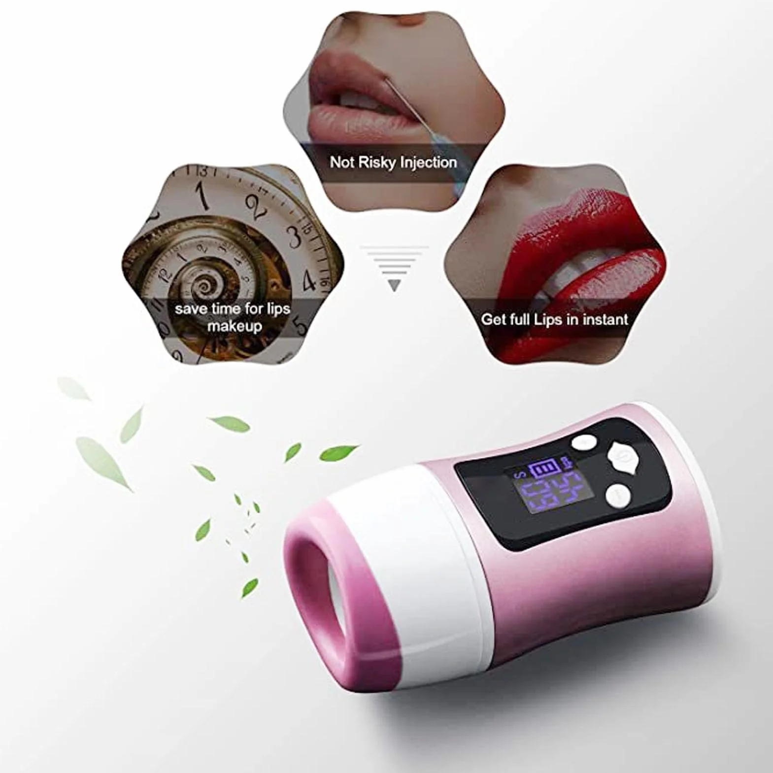 Rellenador De Labios Eléctrico, Dispositivo Para Dar Volumen Con Control De Tiempo