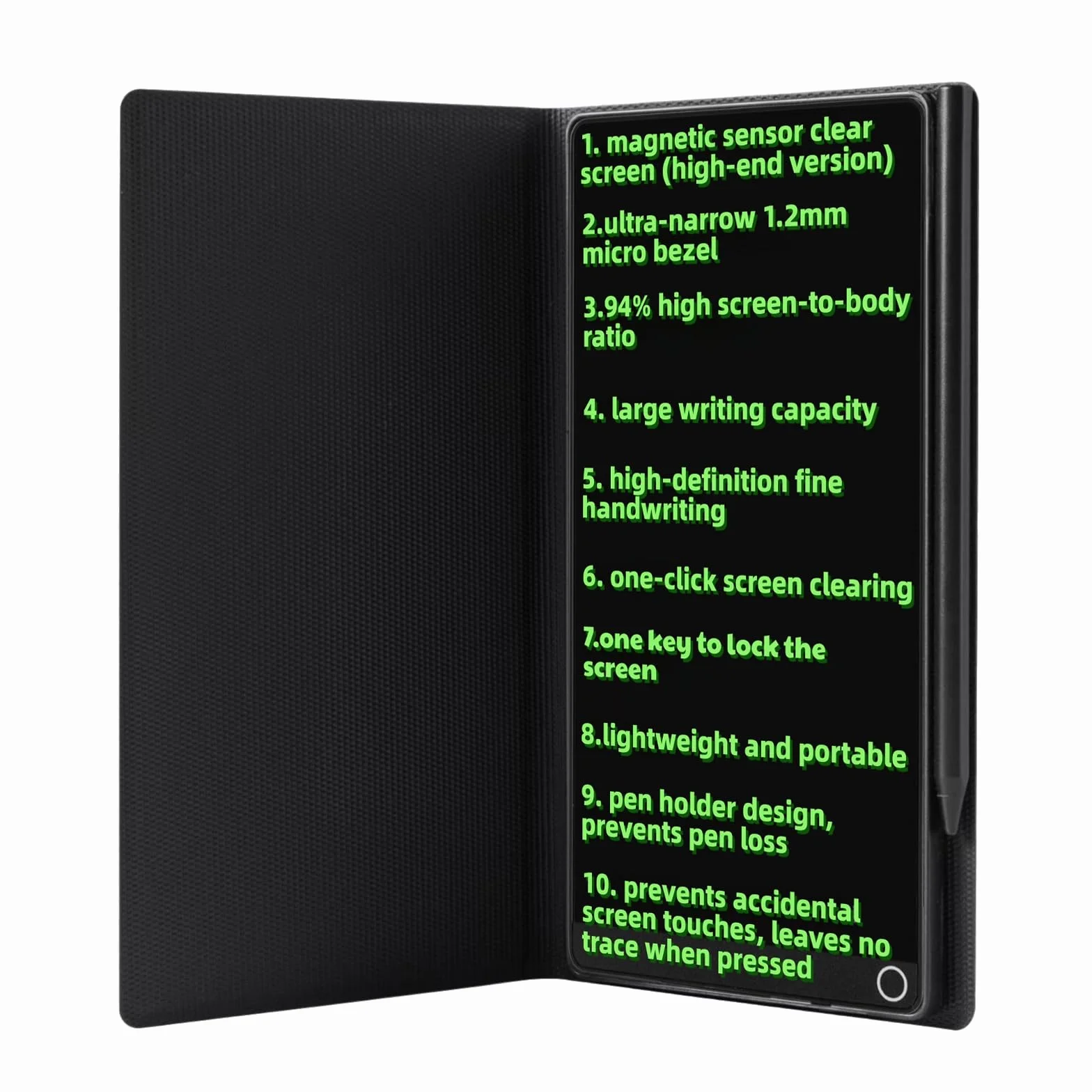 EMEBAY Tableta de escritura LCD 6.5 pulgadas bloc de notas digital borrable para niños adultos