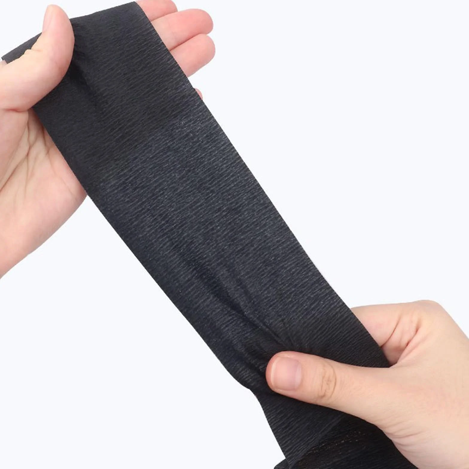 Feisate Collarín peluquería 3 rollos 300 hojas, cuello de papel peluquería Negro