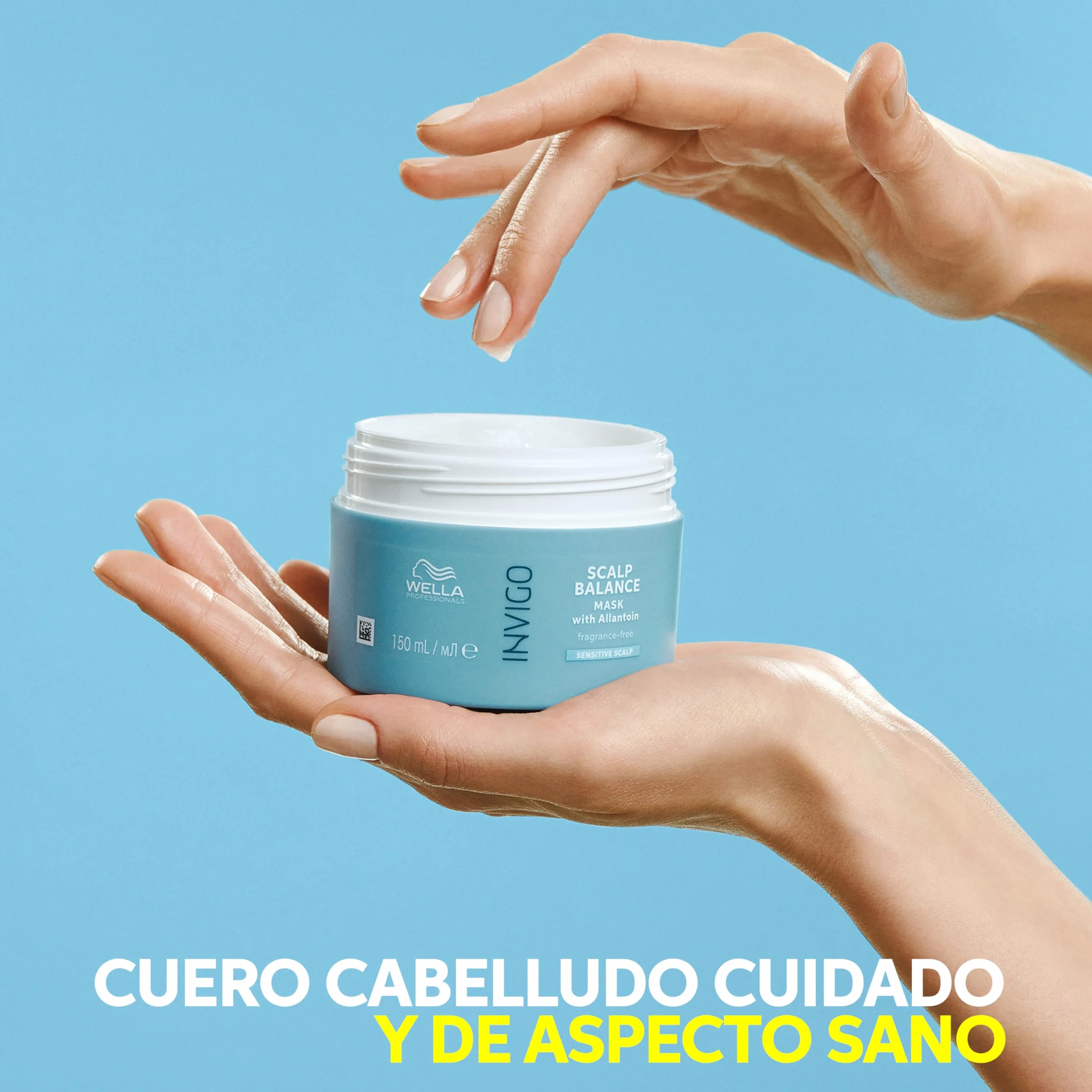 Wella Professionals INVIGO BALANCE CALM Champú de Limpieza Suave y Mascarilla Capilar para Cuero Cabelludo Sensible Sin Fragancia