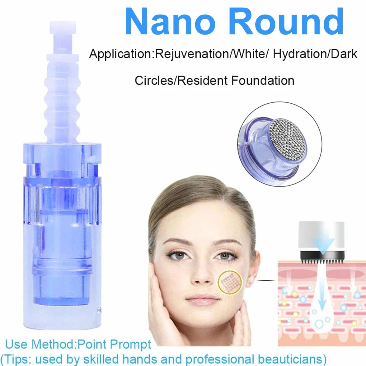 36 Pin Micro Needles Dermapen Cartucho Repuesto Bajonett Port Puntas Ranura 10 Piezas