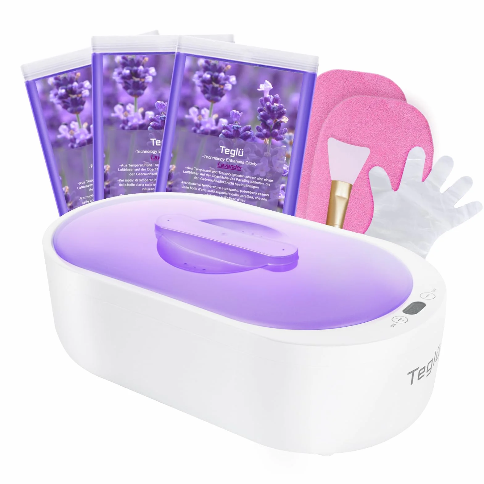 Calentador de Parafina para Manos 2L 150W Blanco con 3x Cera