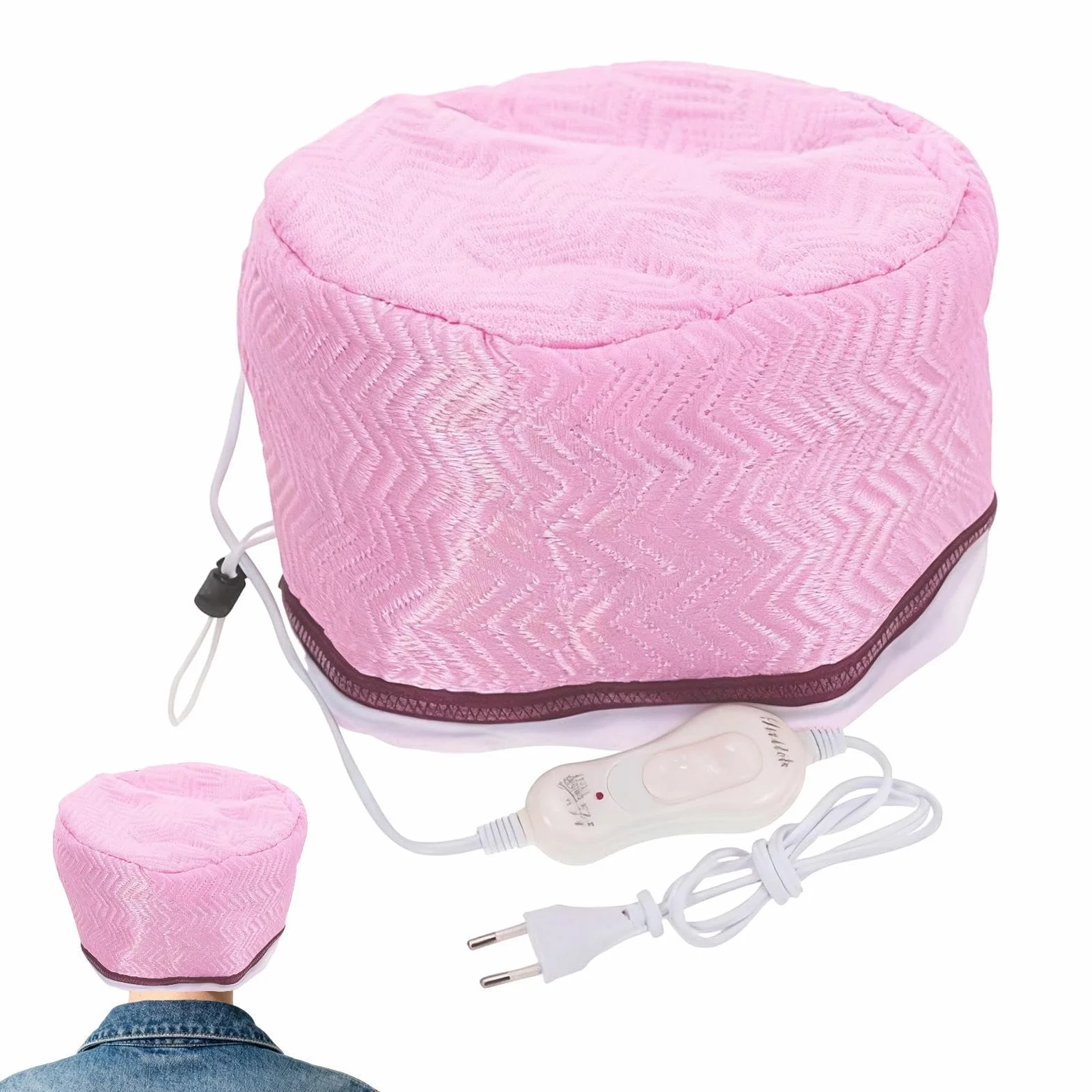 Capucha Térmica de Vapor para el Pelo, 2 Niveles, Portátil - Estilizado y Acondicionamiento Profundo