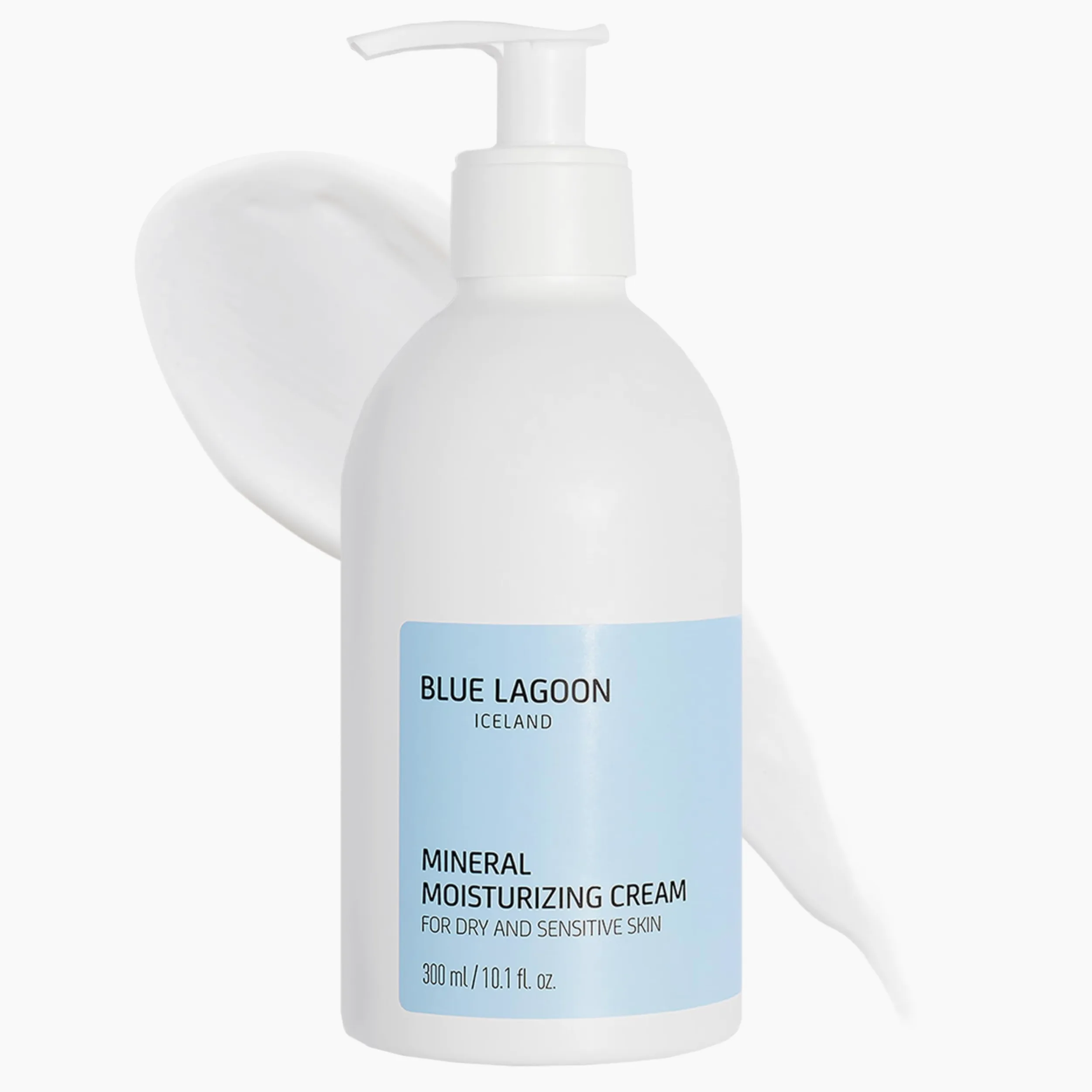 Blue Lagoon Cuidado de la piel - Crema hidratante mineral - Contiene agua de mar Blue Lagoon - Hidrata la piel seca - Textura ligera y cremosa - Sin fragancias - 300 ml