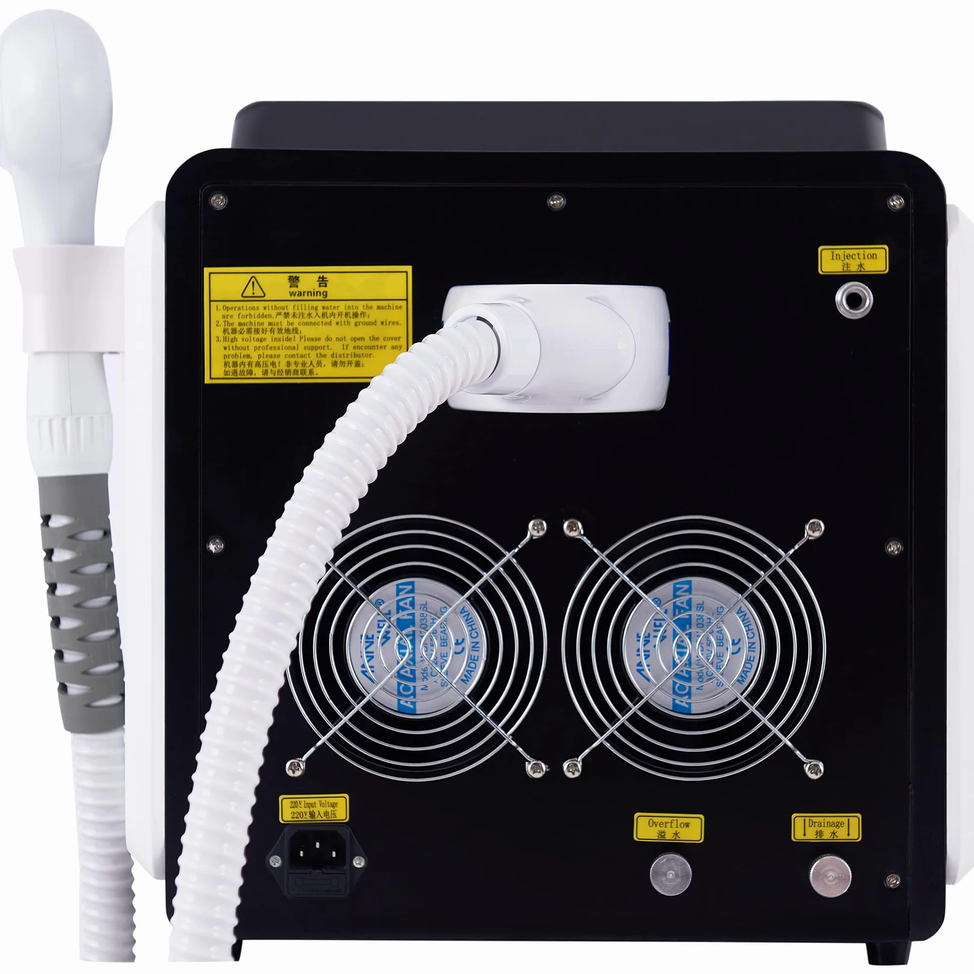 Depilación láser de diodo de 808 nm con 3 longitudes de onda | Piel suave, apto para rostro y cuerpo, 3 piezas de mano intercambiables, ideal para el hogar y salones de belleza