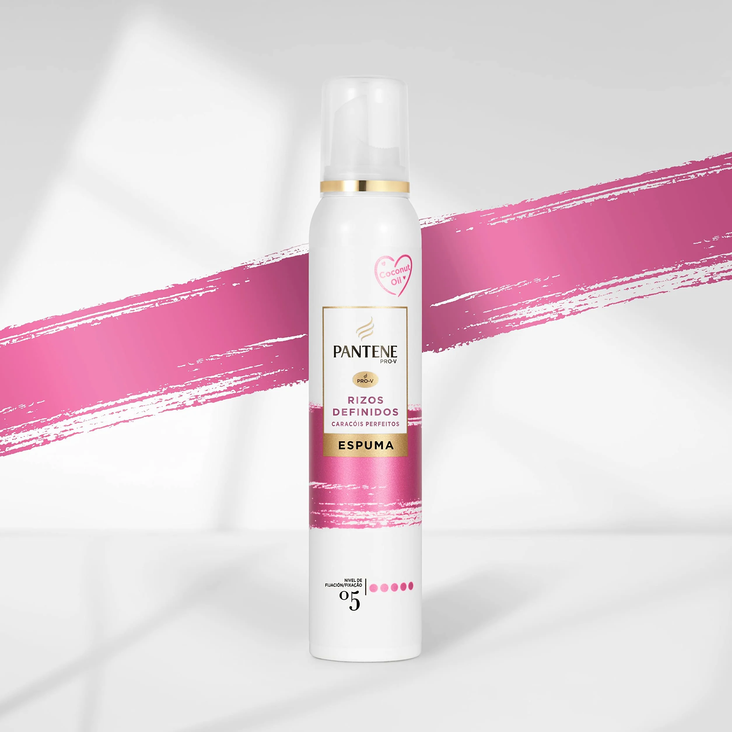 Pantene Pro-V Espuma Rizos Perfectos Nutritiva Protectora Calor Aceite Coco 2x200 ml