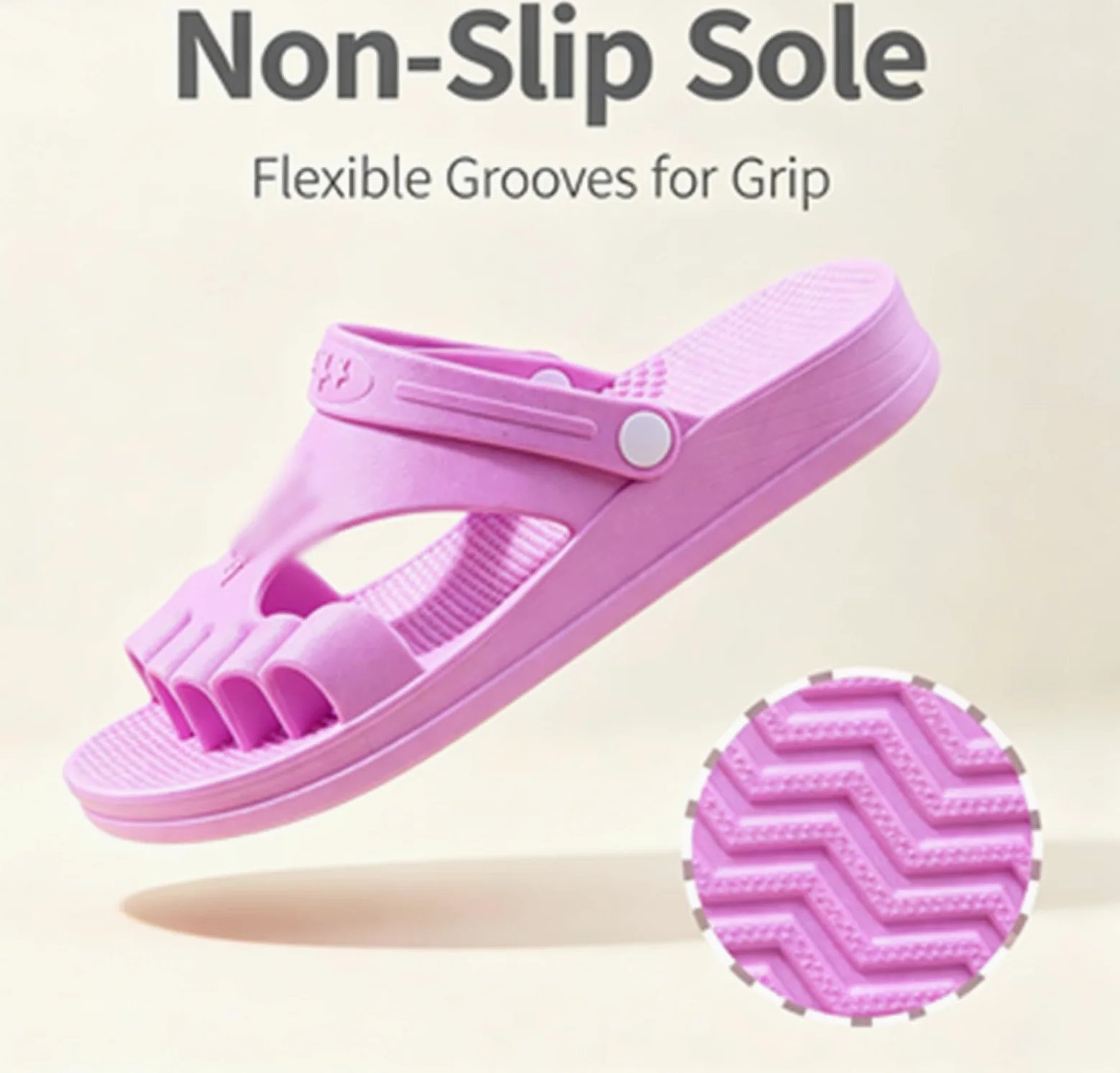 Zapatillas Ortopédicas De Dedos Separados para Juanetes | espacio extra ancho en la zona de los dedos y alineación gradual de los mismos para lograr una silueta atractiva del pie