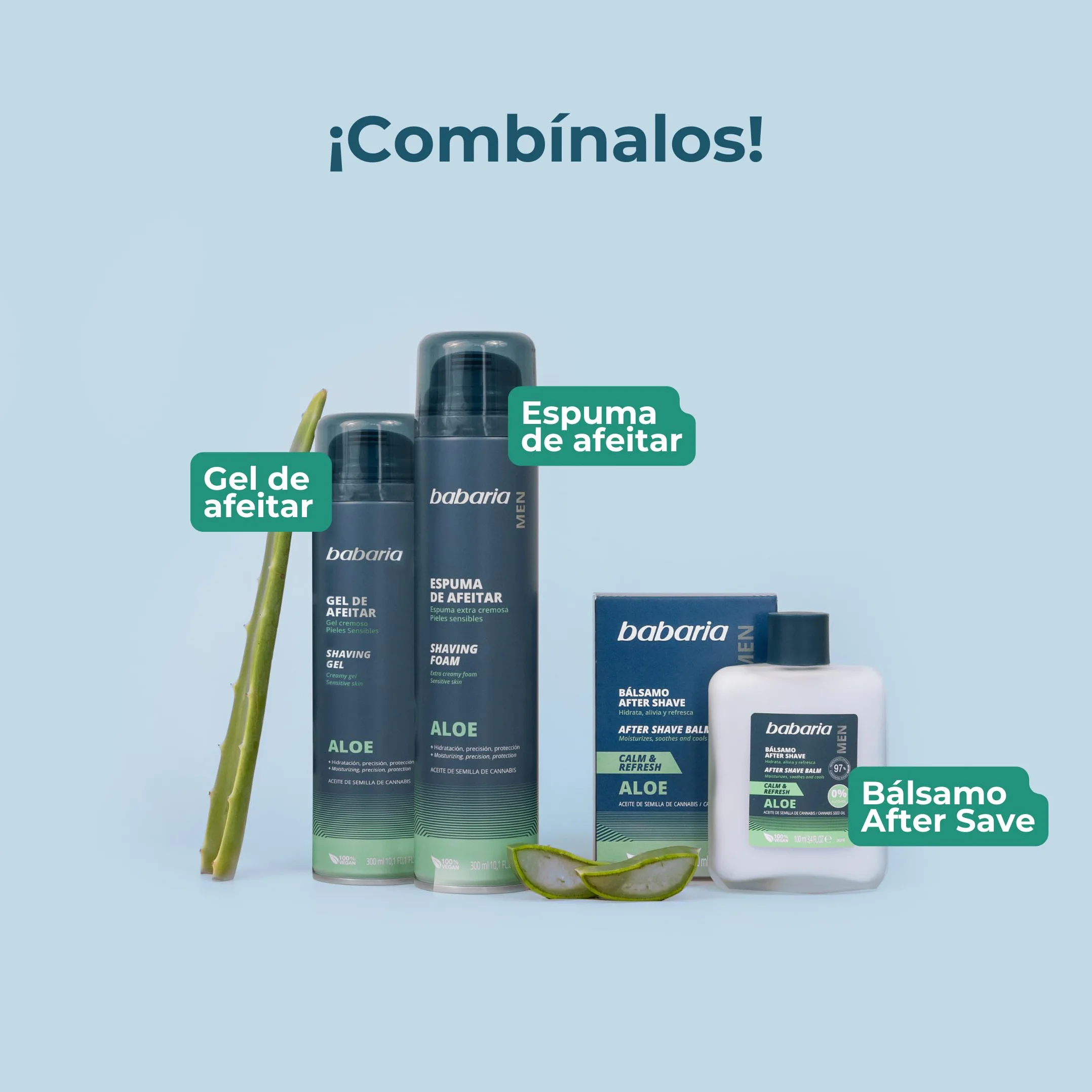 Babaria Espuma De Afeitar Con Aloe Pieles Sensibles 300 Ml