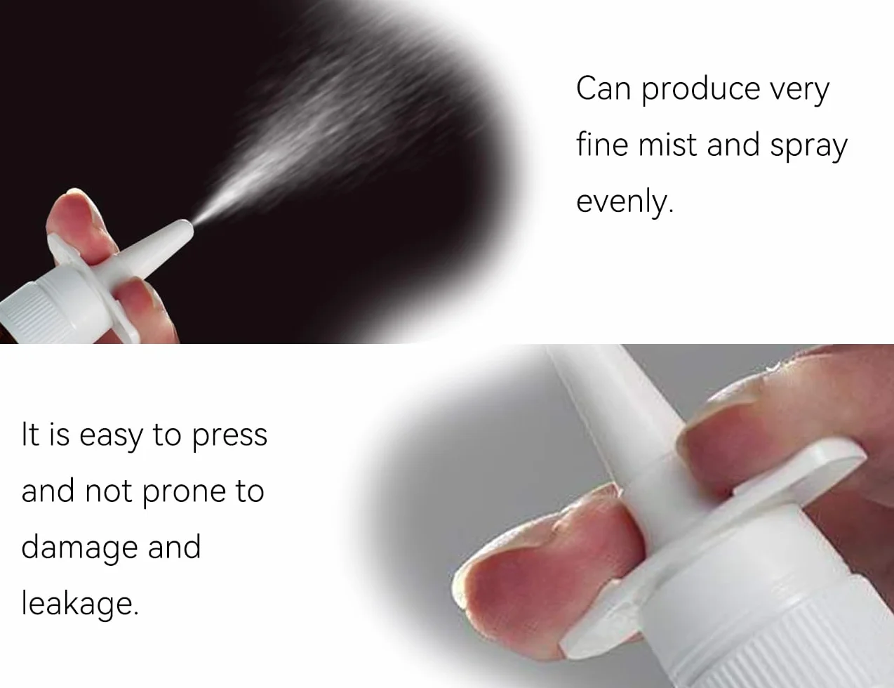 5 Botellas Vacías para Espray Nasal, Atomizadores Reutilizables con Embudo y Etiqueta, Marrón