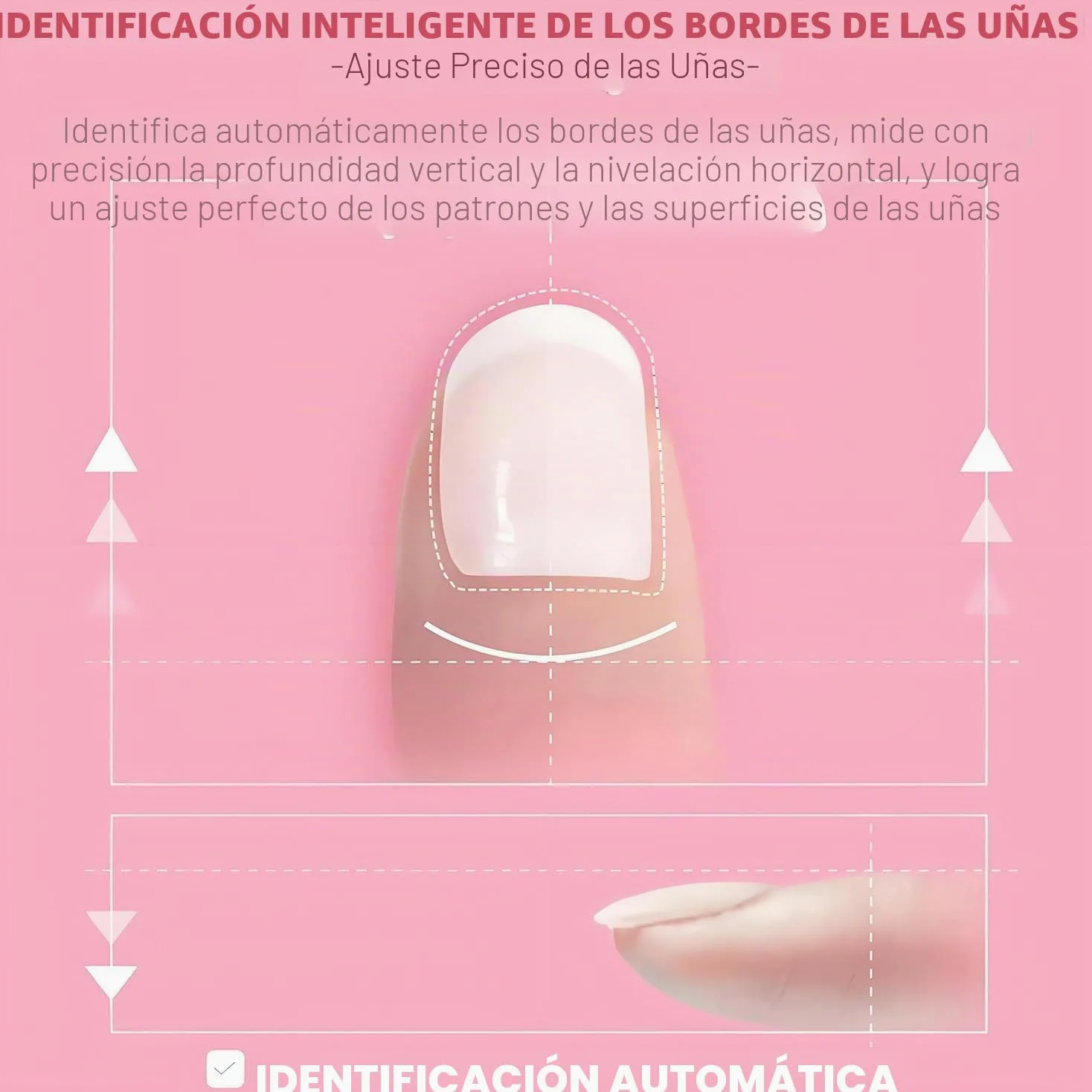 Impresora 3D para decoración de uñas, máquina de impresión de uñas DIY con control de aplicación, alta resolución de 4800 ppp, reconocimiento automático de forma de uñas y dibujo rápido 10S