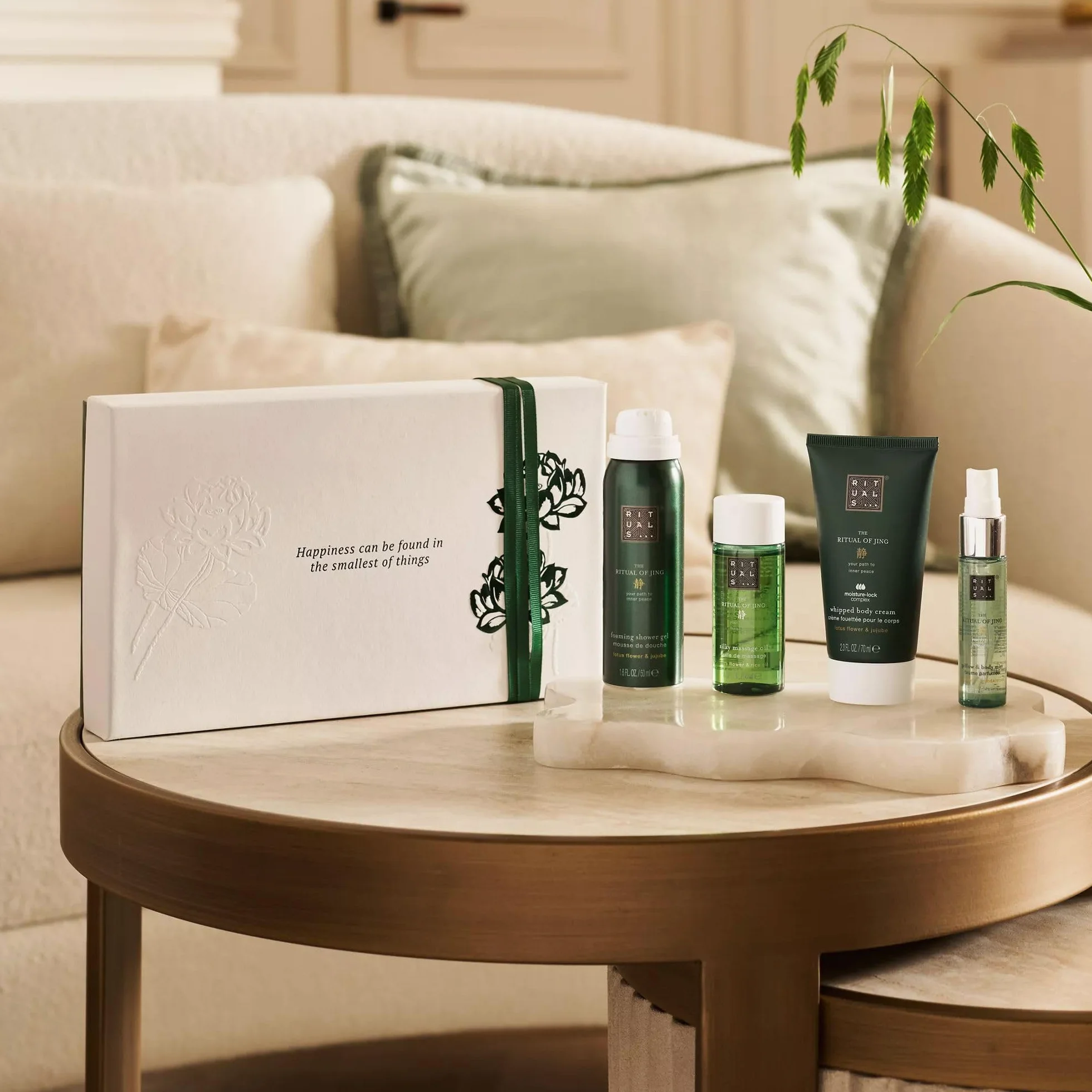 RITUALS Caja de regalo The Ritual of Jing Set de baño cuidado piel hogar flor de loto jujube