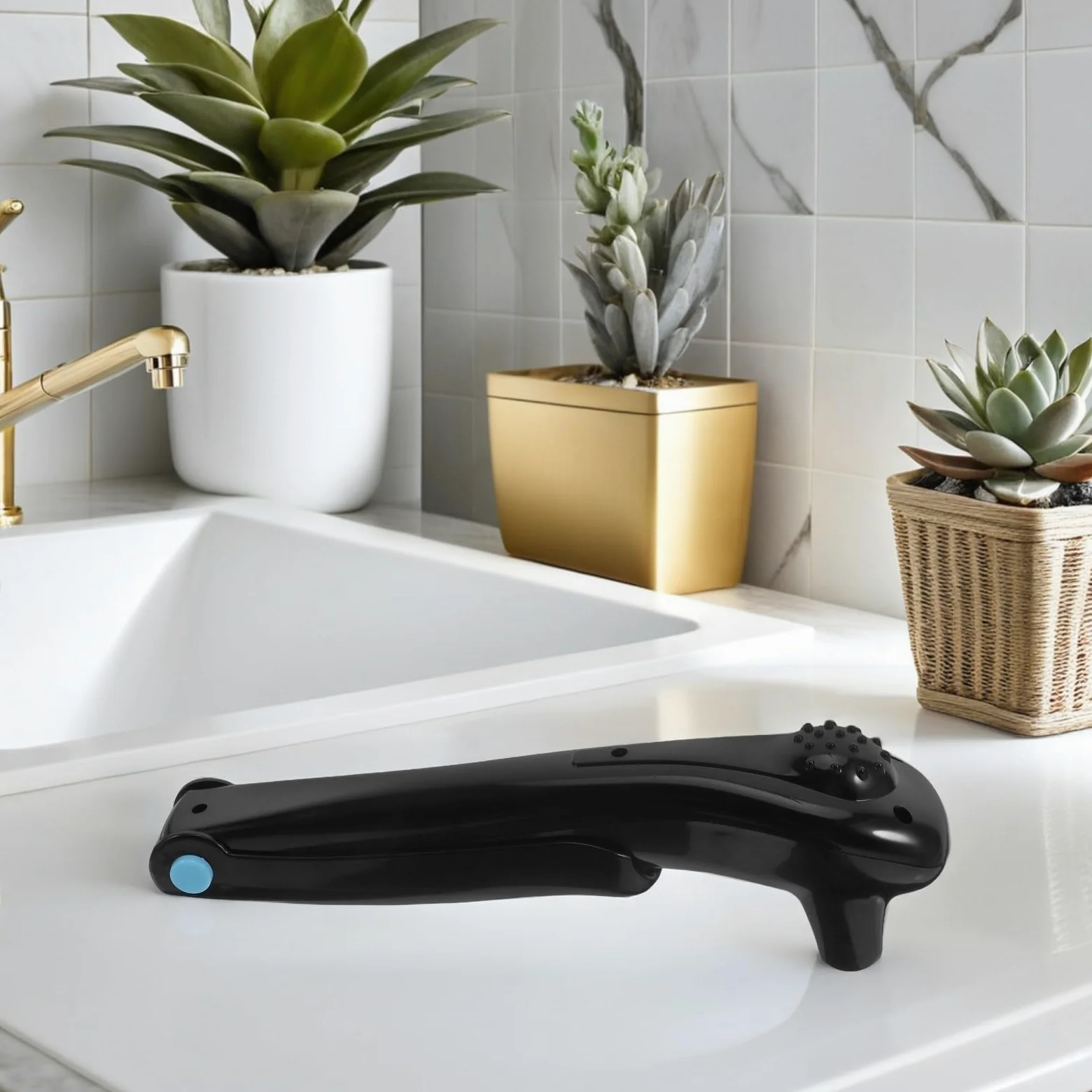 Depiladora Eléctrica Afeitadora Corporal Portátil sin Cables Negra para Espalda para Depilación Fácil y Confiable para Hombres Cuidado Personal en Viajes y Uso Diario