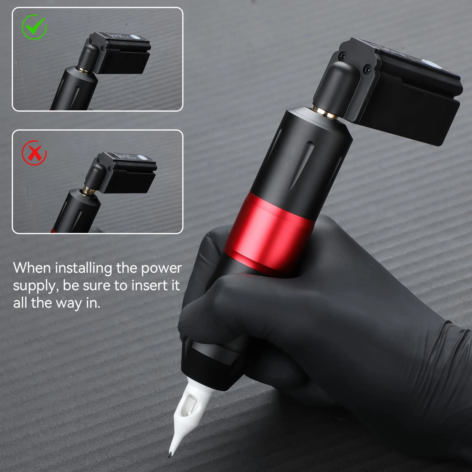Kit de Tatuaje Profesional Solong - Máquina Rotativa, Incluye 10 Agujas, 7 Tintas y Batería 1500mAh. Ideal para Principiantes y Profesionales. EF-TKP752BEU-2