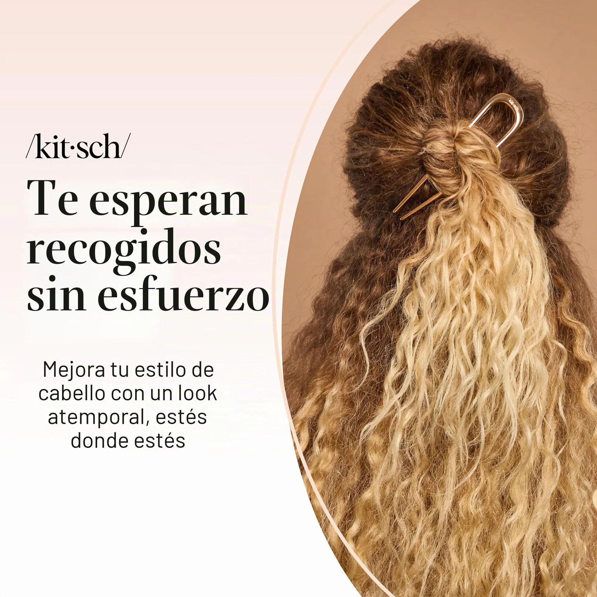 Broches francesas de metal para moños, peinados con trenzas y chignon