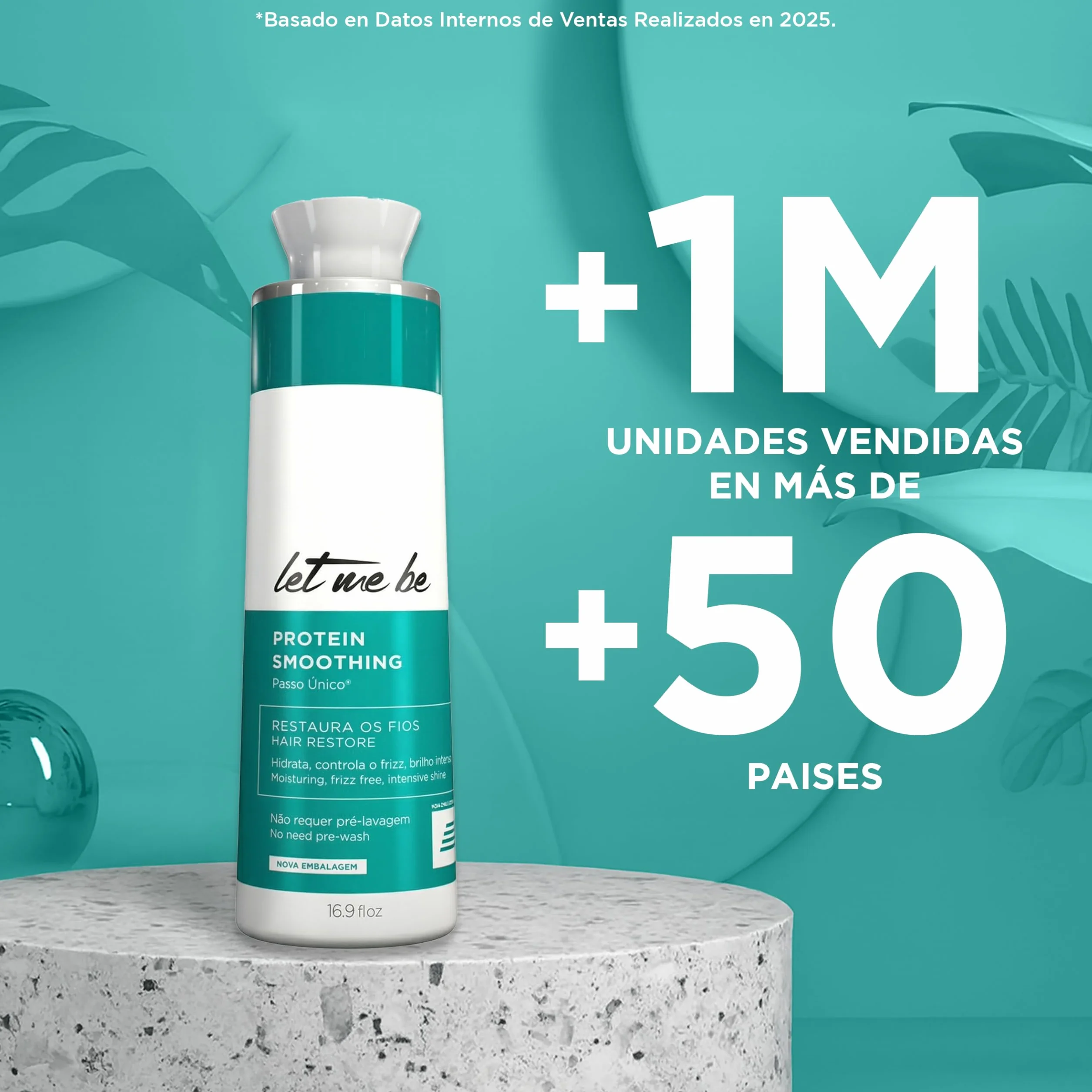 Let Me Be Protein Smoothing Alisado Brasileño Orgánico 500ml Keratina Hidrolizada Sin Formol