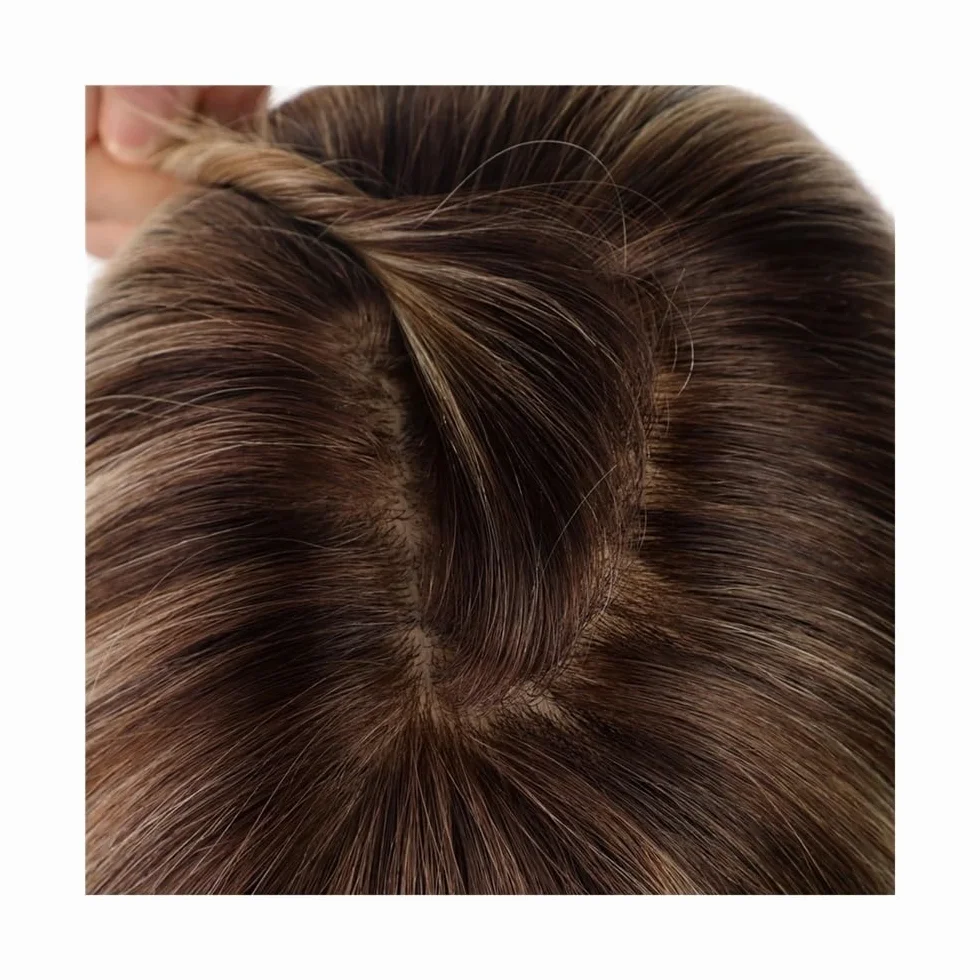 Extensiones de cabello humano de 30 cm for mujer, 12,7 x 14 cm, gran cobertura for cabello fino.(With Bangs,Ombre Light Blonde)