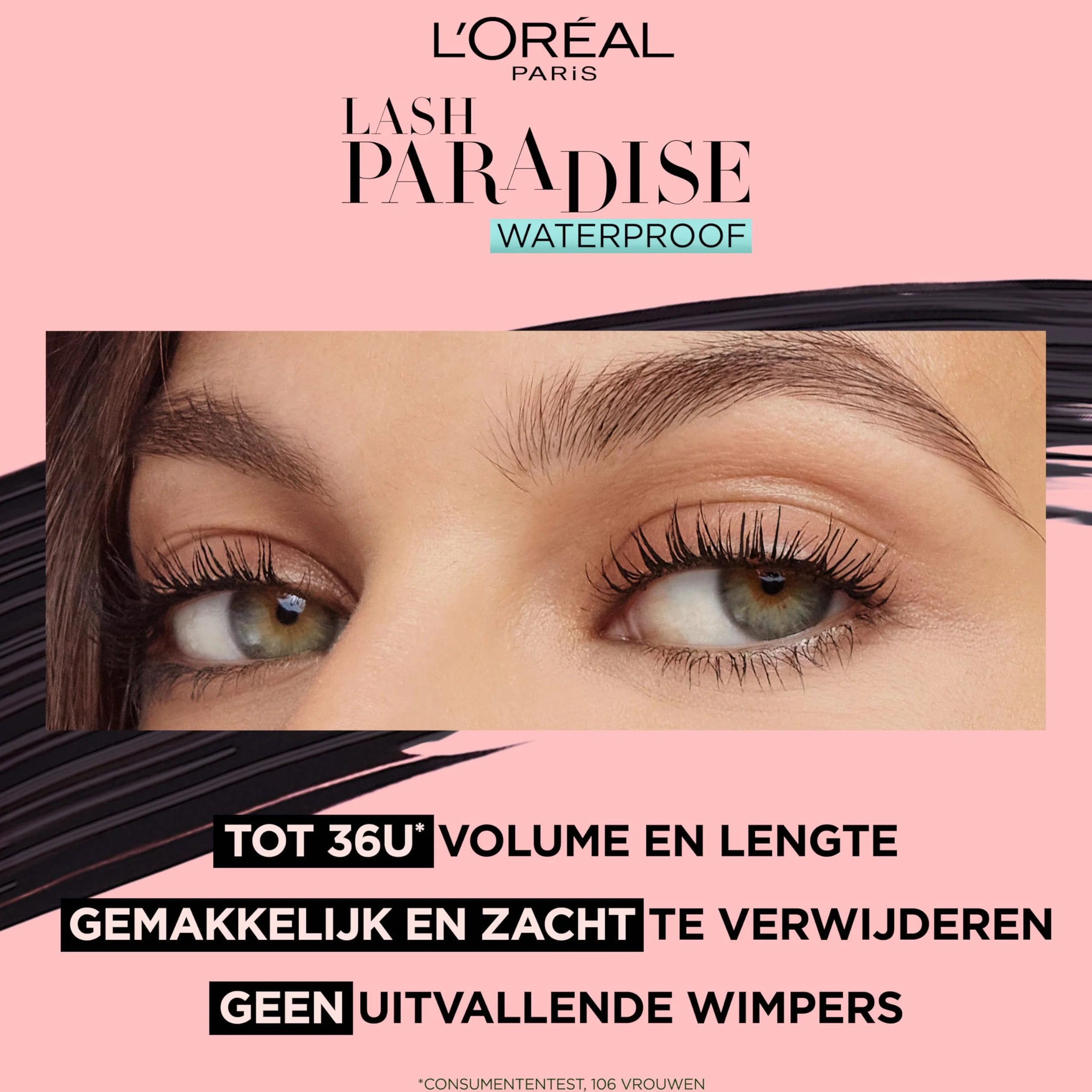 L'Oreal Paris Paradise Extatic Máscara de Pestañas Waterproof Negro 7 ml