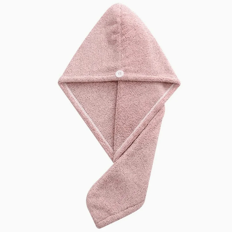 Secador de Pelo de Fibra de bambú, secador de Secado rápido, Turbante, Toalla Seca, Sombrero Envolvente for baño, Gorra rápida(3-Pack)