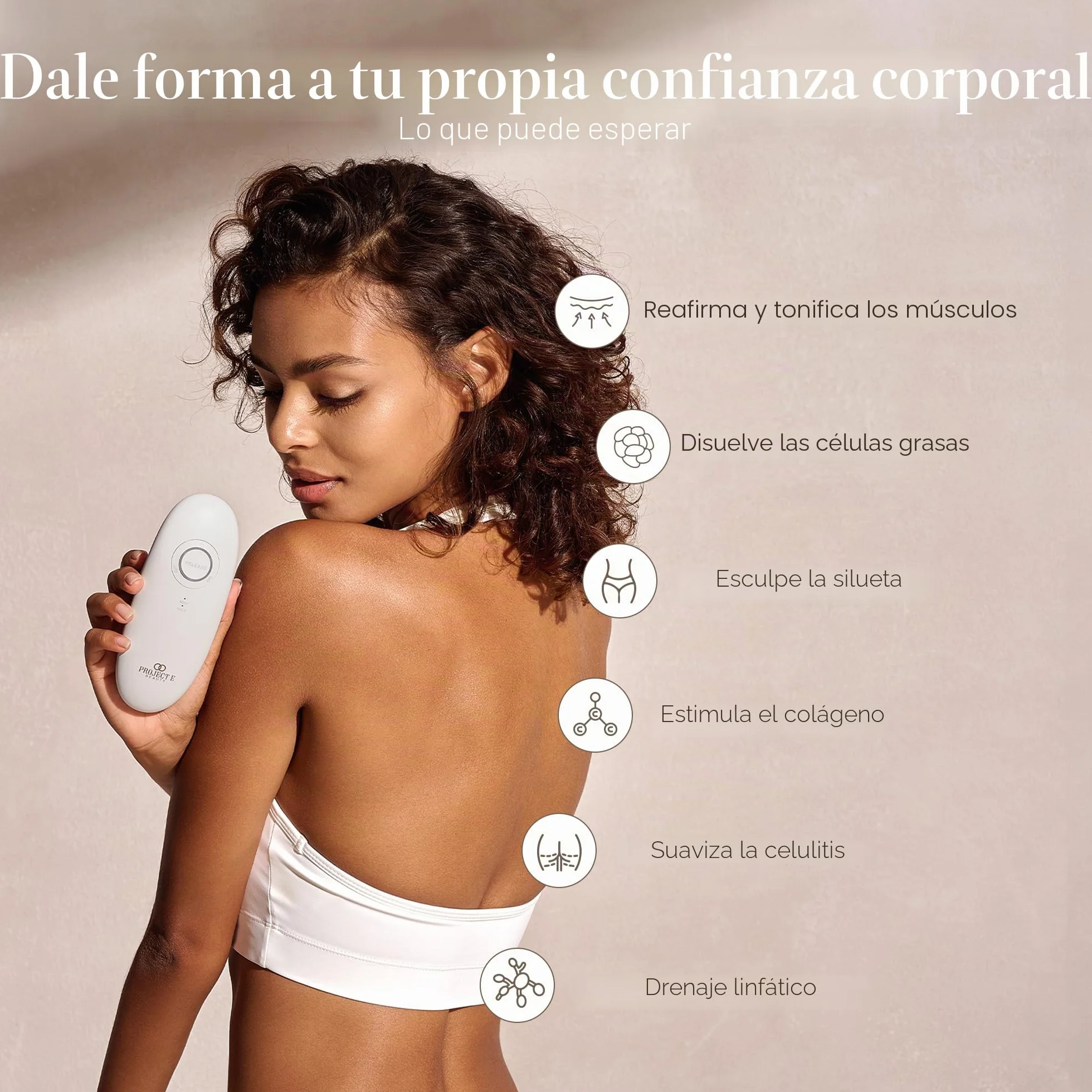 Project E Beauty SERA Contorno corporal al vacío EMS Terapia de luz LED Reduce grasa corporal