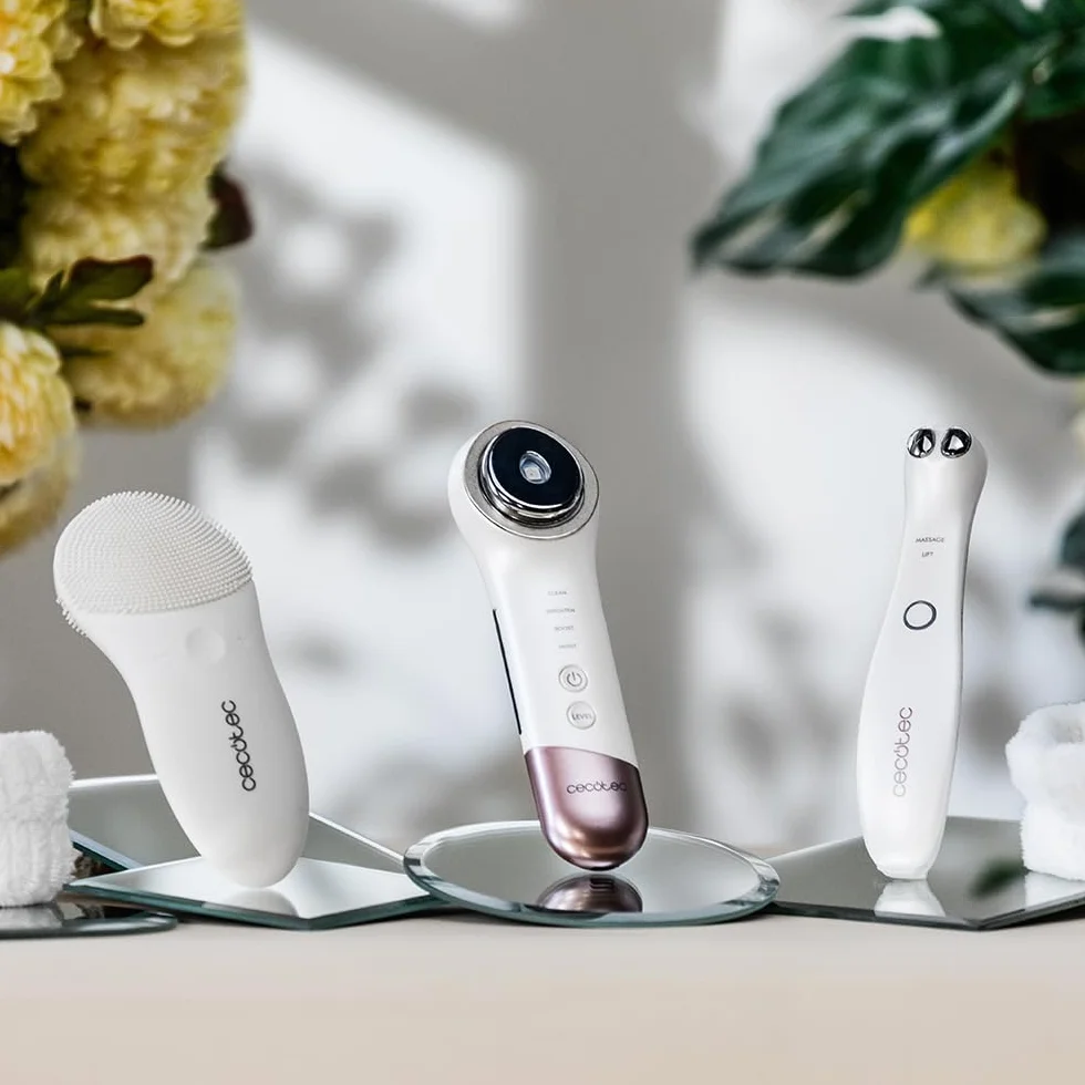 Cecotec Limpiador Facial Masajeador Fototerapia Facecare Skinroutine