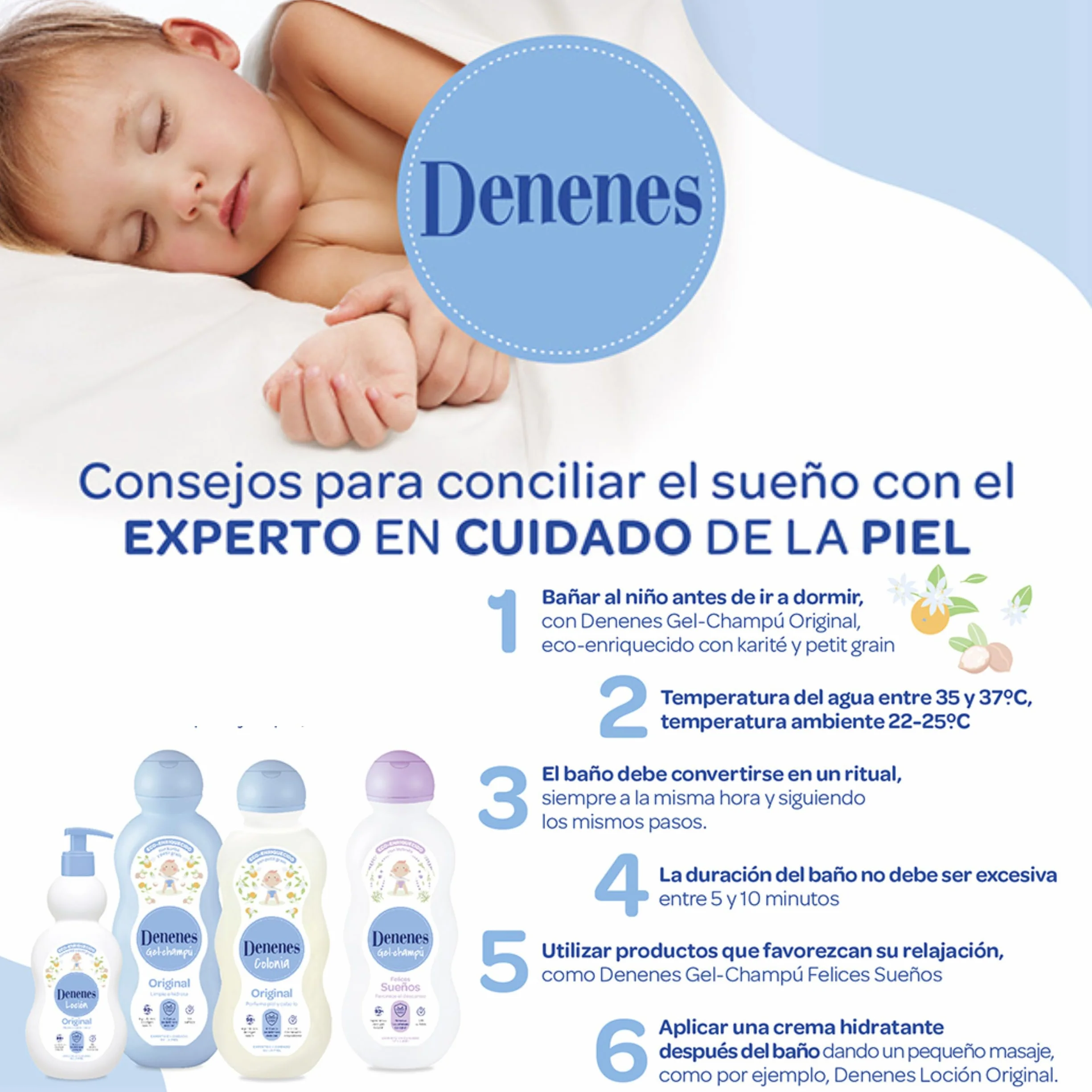 Denenes Original Colonia con Karité y Petit Grain 600 ml Perfuma Piel y Cabello 98% Ingredientes Naturales