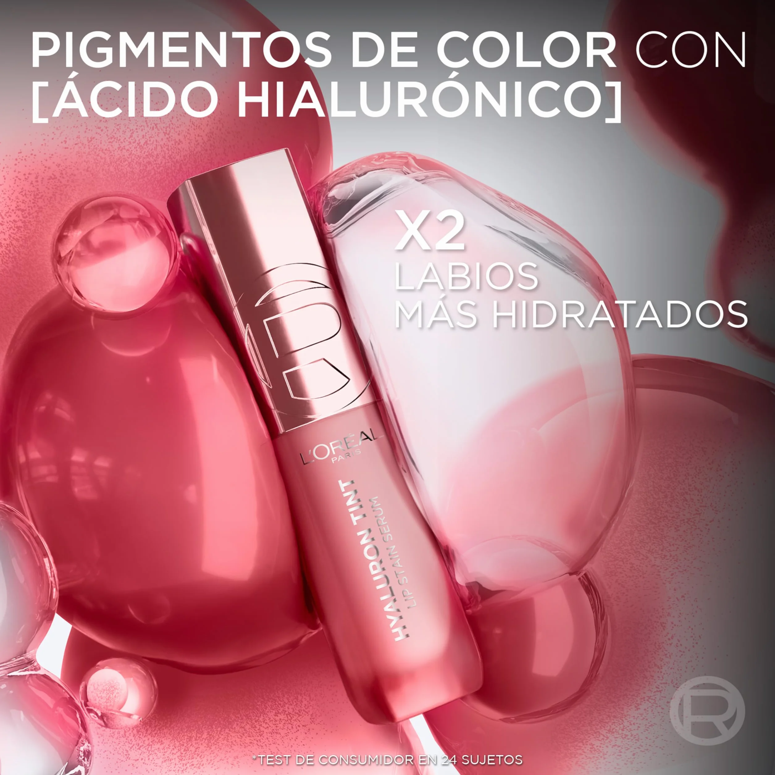 L’Oréal Paris Hyaluron Tint Tinta de Labios Multiusos Hidratación Intensa Color Natural Ácido Hialurónico Worth It 601