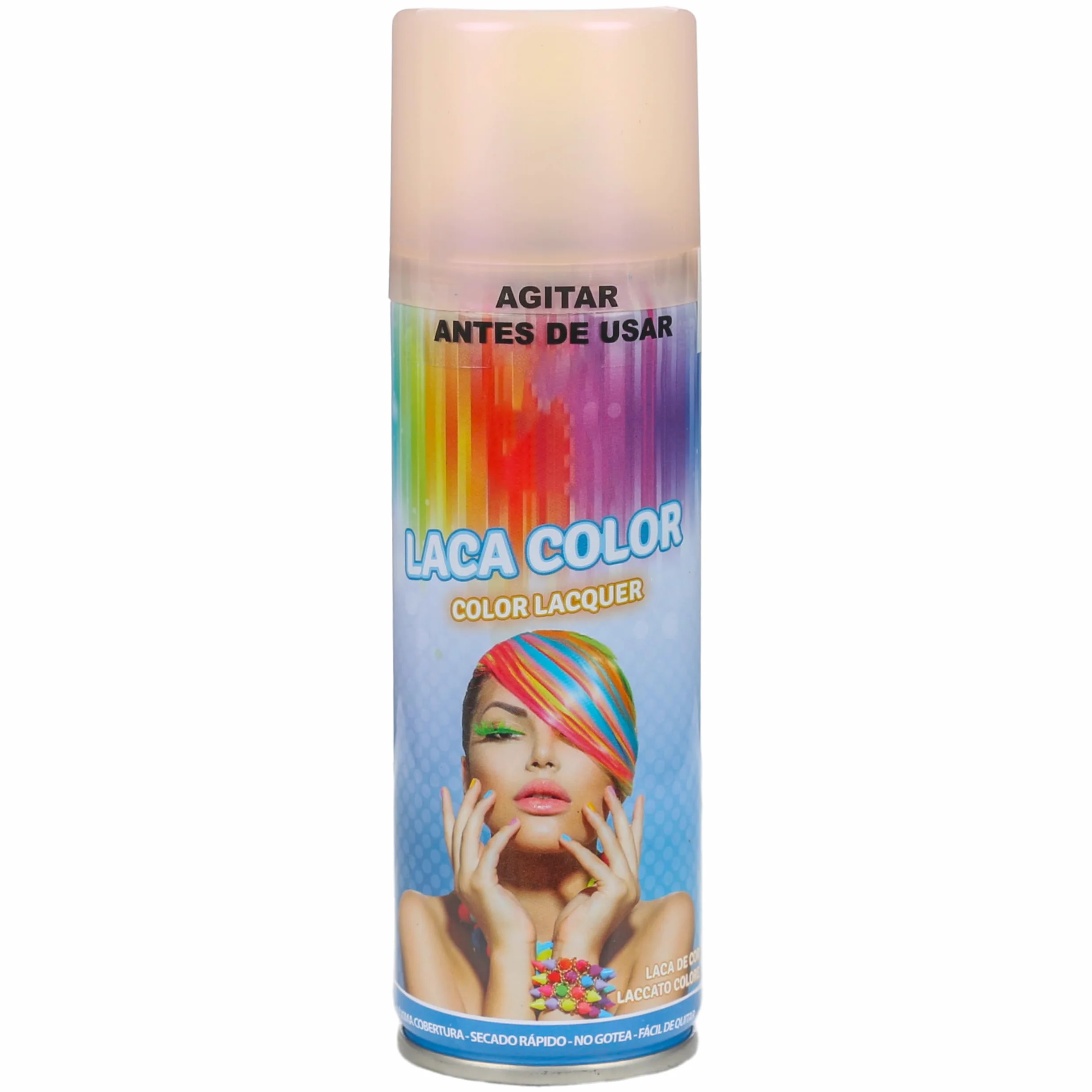 Spray Temporal para Cabello Color Rosa Claro 125ml Efecto Vibrante Fácil Lavado