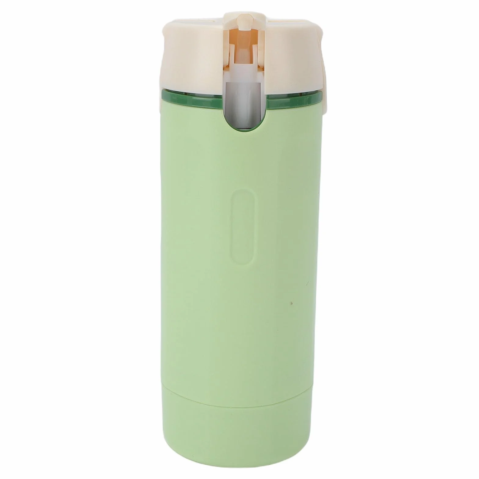 Tosuny Dispensador de Viaje Práctico 4 en 1, Contenedor con Bomba de Cosméticos Portátil a Prueba de Fugas para champú, Loción, Crema, Gimnasio, Vacaciones, ABS Pet (Green)