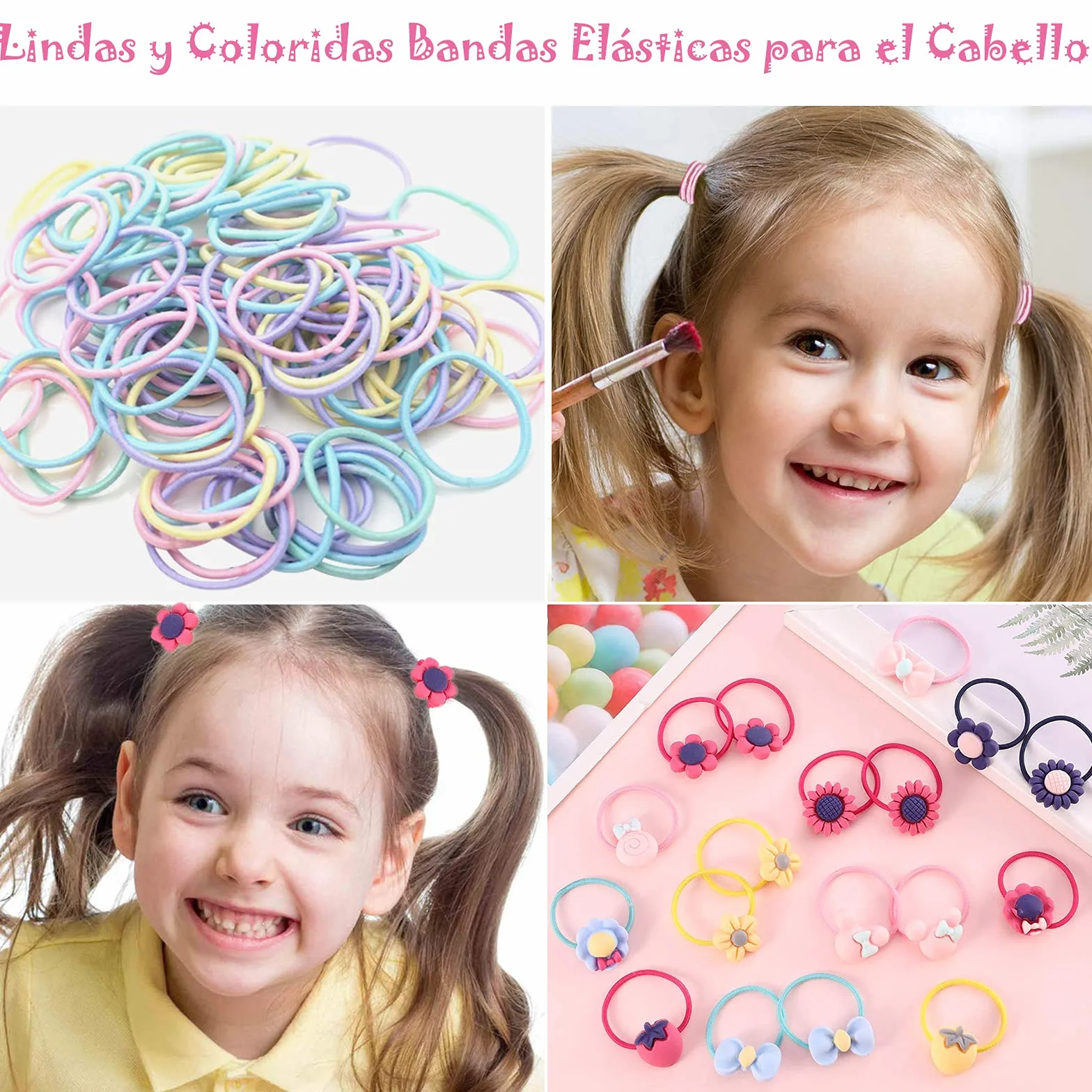 VEGCOO 172pcs Accesoris para Niña Clips Pelo y Gomas Pelo Pinzas Horquillas Pelo Regalo Navidad
