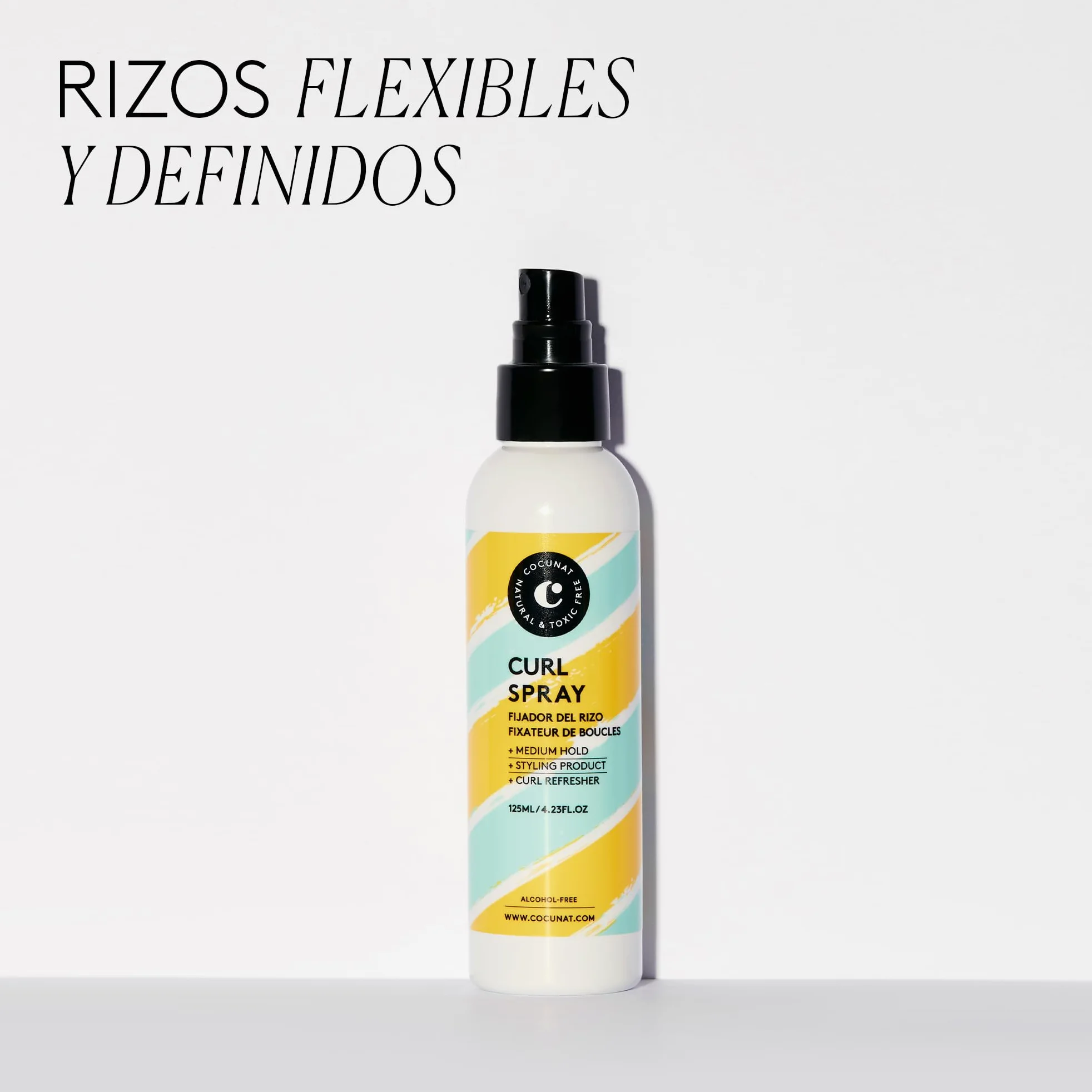 COCUNAT Curl Booster + Boombastic + Curl Spray Método Curly | Pack para rizos definidos: gel de definición + mascarilla nutritiva + fijador. Hidrata, nutre, elimina frizz sin apelmazar.