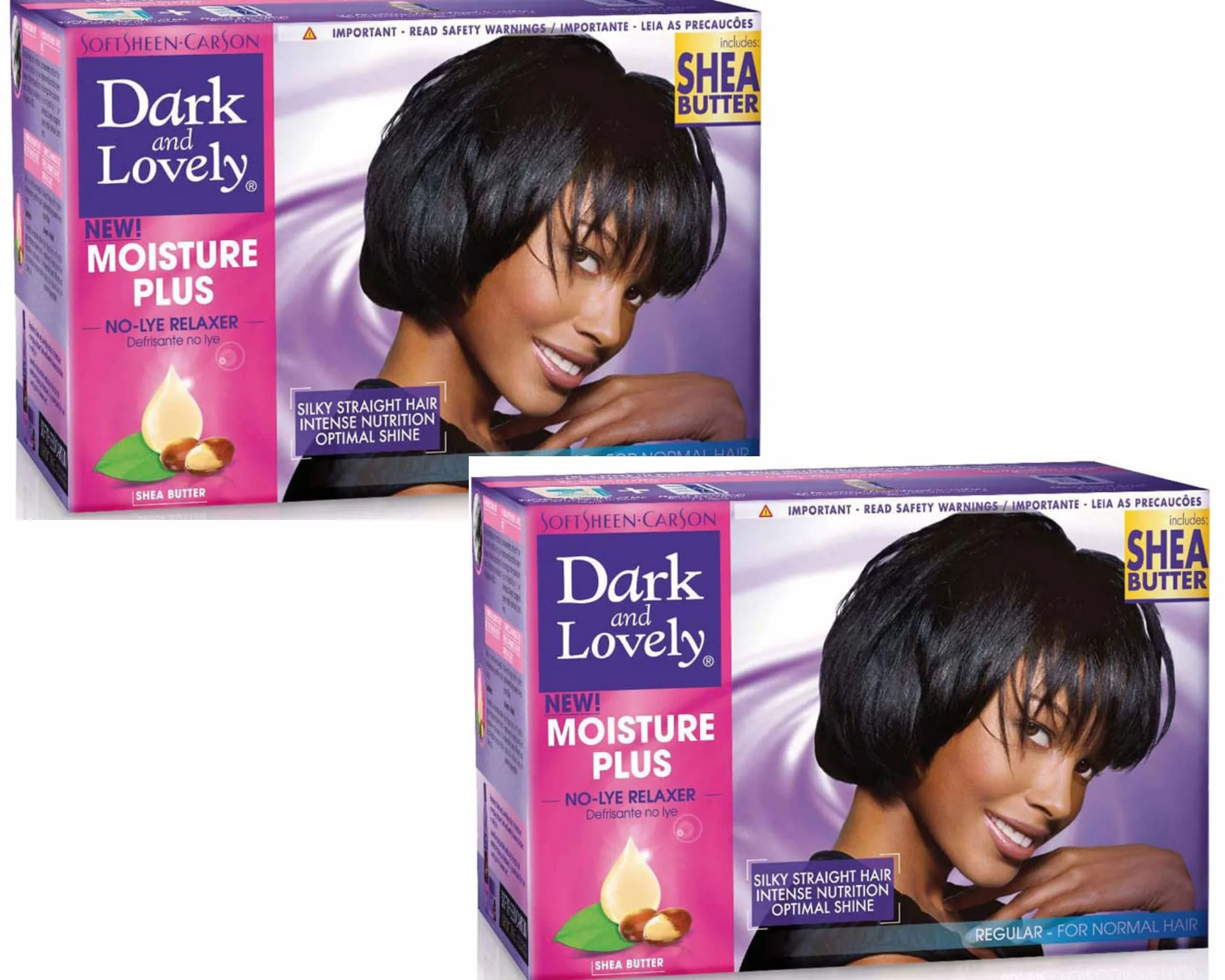 Dark & Lovely Kit Regular No-Lye Relaxer Superior Moisture Plus Nutritive African Shea Manteca de karité africana Hair Care Agent