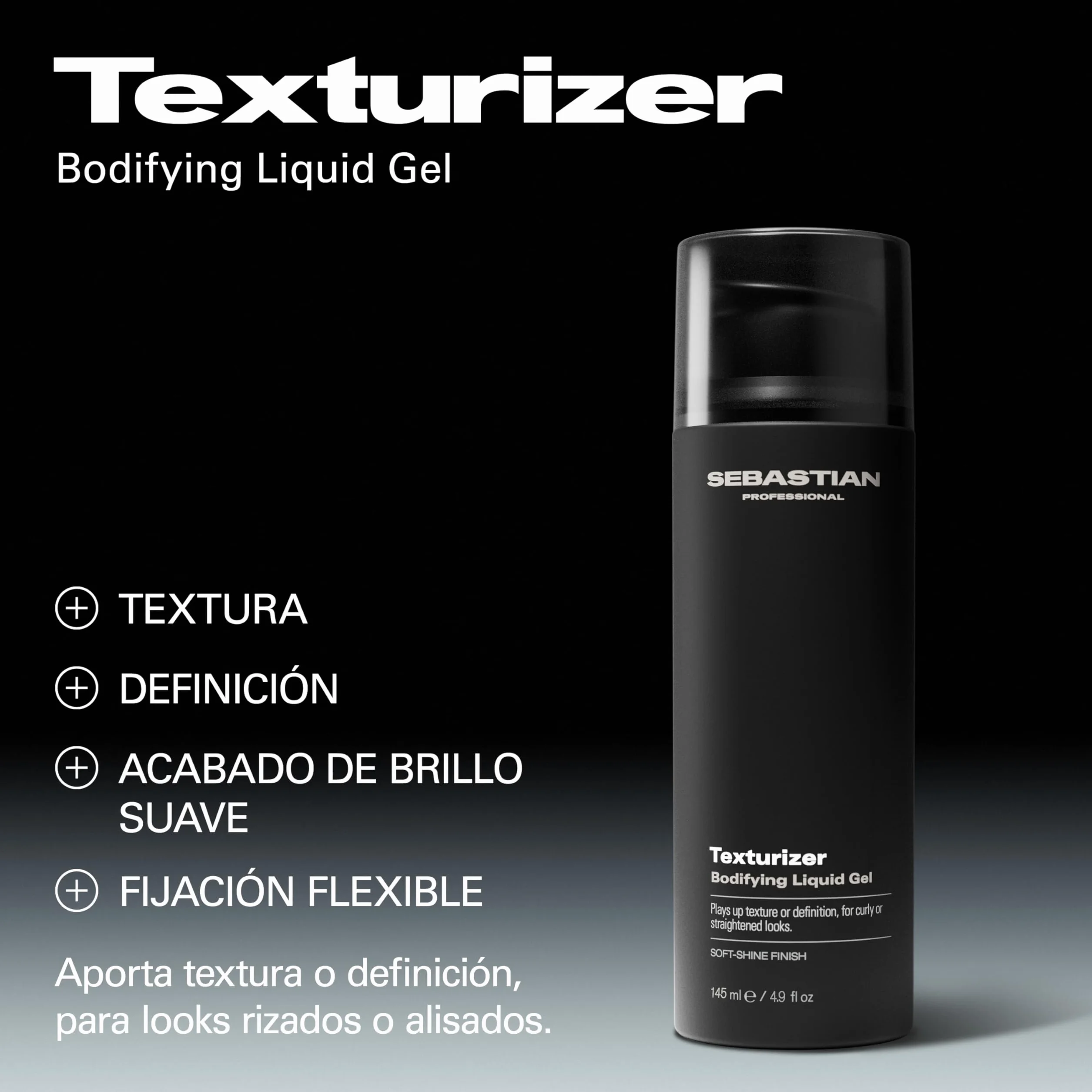Sebastian Professional Texturizer Gel 140ml Definidor Rizados Alisados Fijación Flexible Brillo Suave