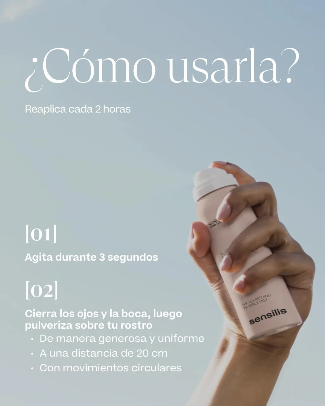 Sensilis Invisible Never Mist Me SPF50 Bruma de Alta Protección en Spray 100 ml