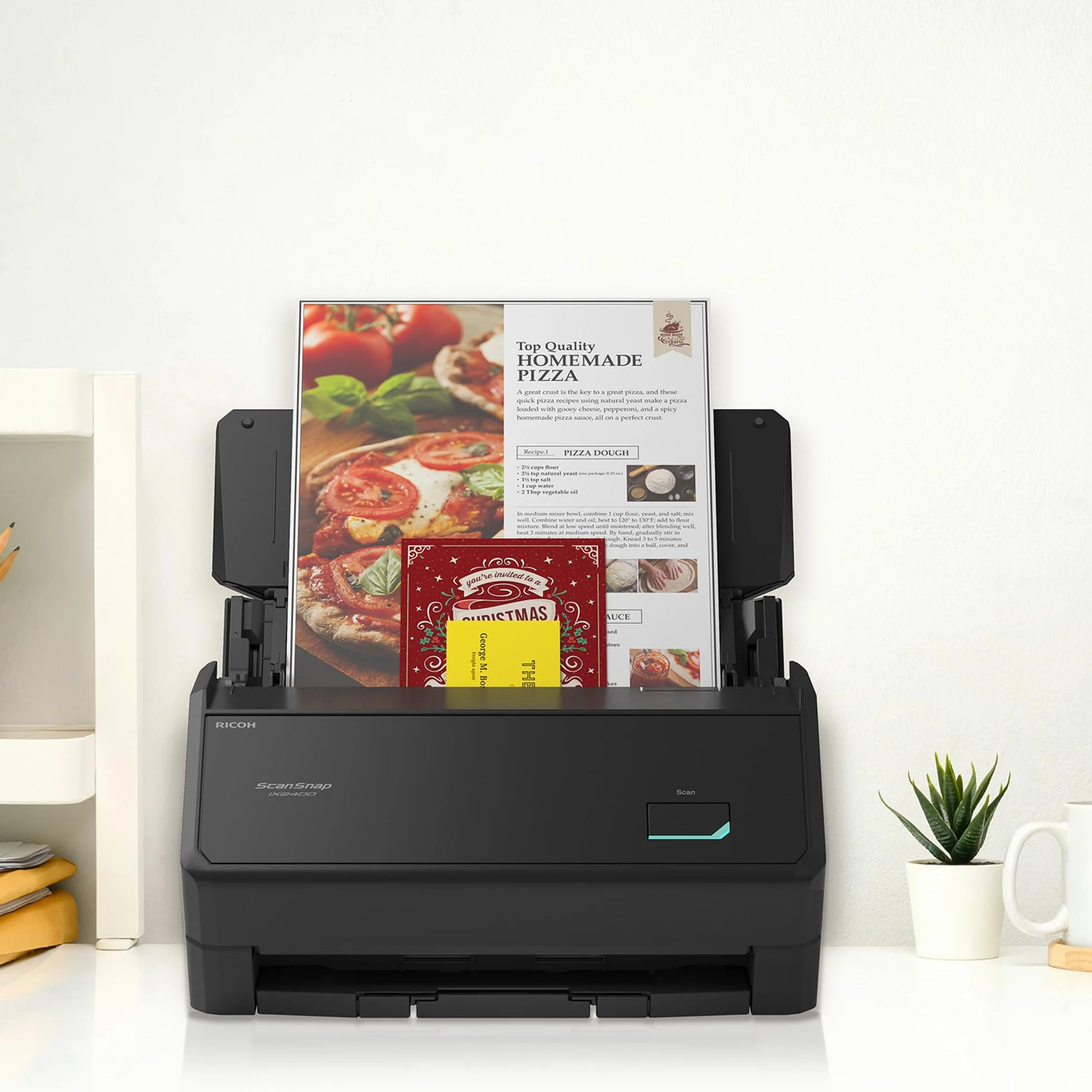 Ricoh ScanSnap iX2400 Dokumentenscanner ADF 45ppm Duplex USB 3.2 Schwarz
