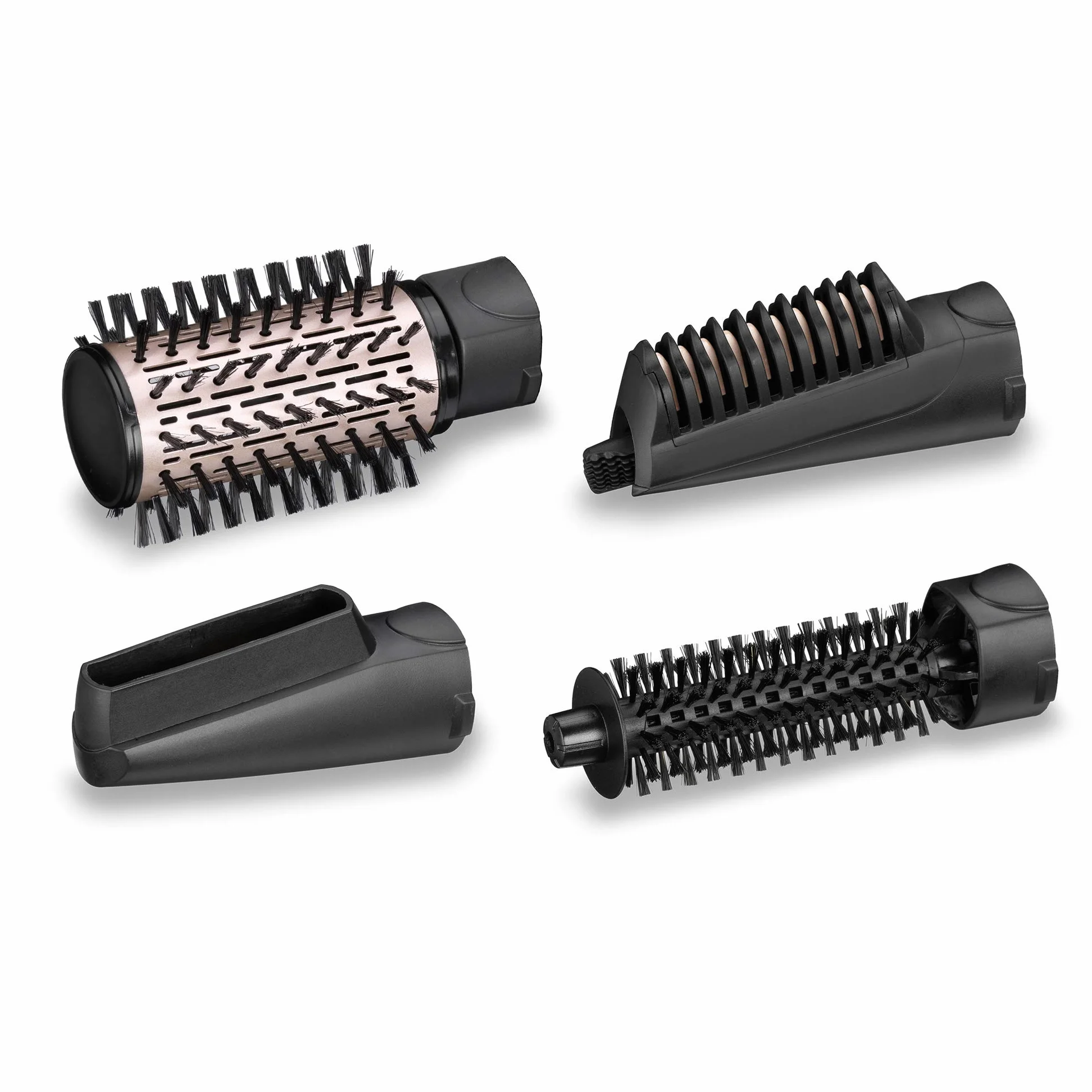 BaByliss AS200E Cepillo de Aire Rotatorio 1000 W, Iónico, Cepillo de Pelo + Aire Frío, 2 Sentidos de Rotación, Color Negro & ST393E Plancha de pelo profesional, iónica,Color Negro